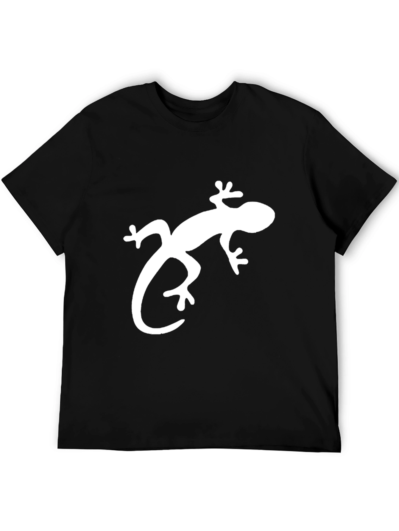 Lizard Graphic Tee - Stylish Black Cotton T-Shirt