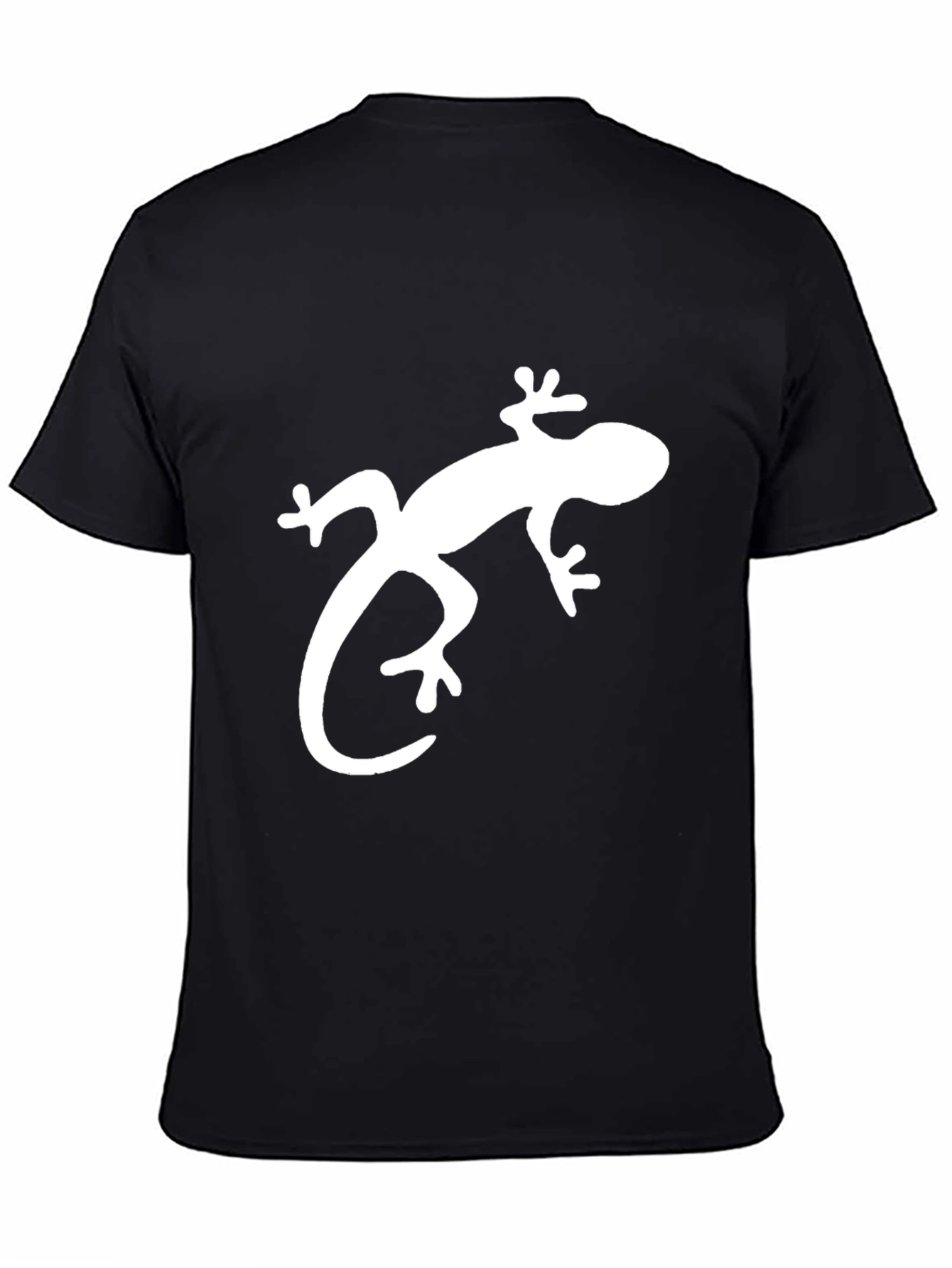 Lizard Graphic Tee - Stylish Black Cotton T-Shirt