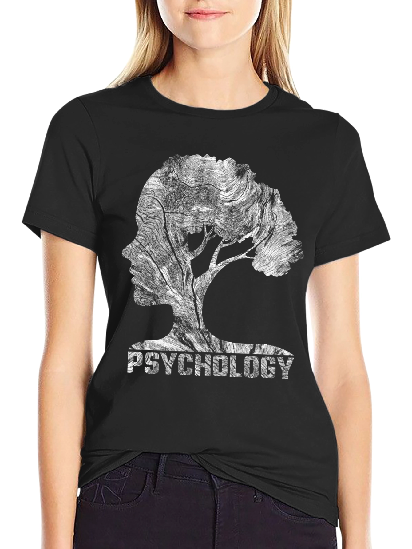 Psychology Tree Silhouette T-Shirt