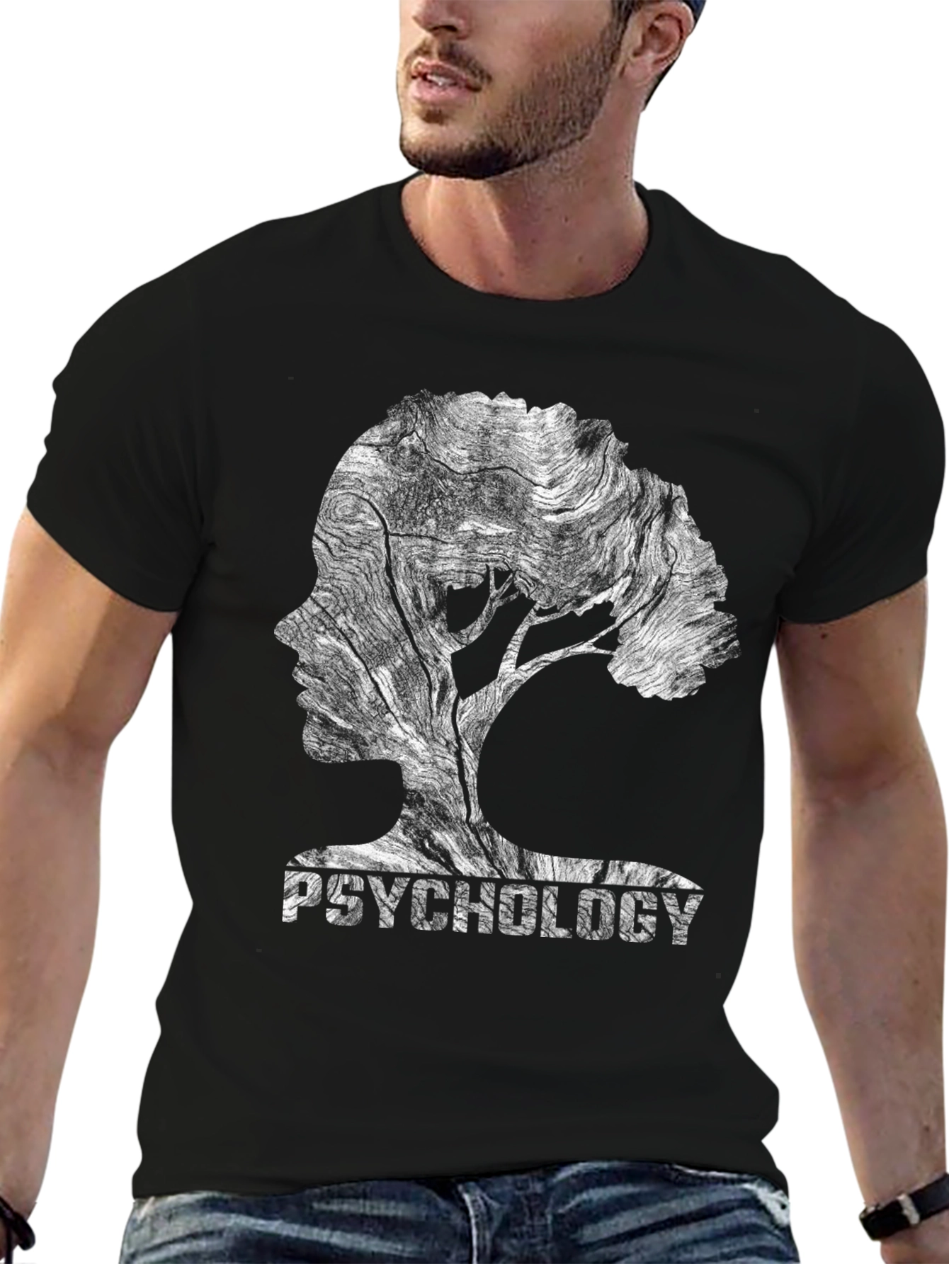 Psychology Tree Silhouette T-Shirt