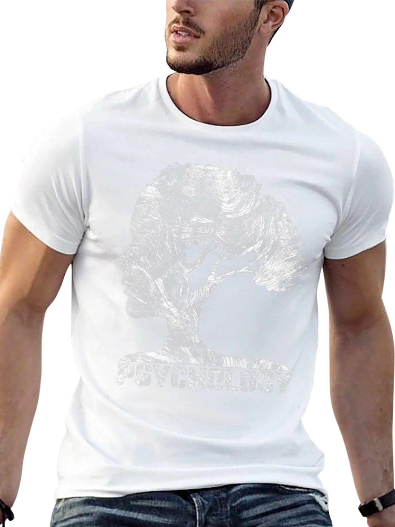 Psychology Tree Silhouette T-Shirt