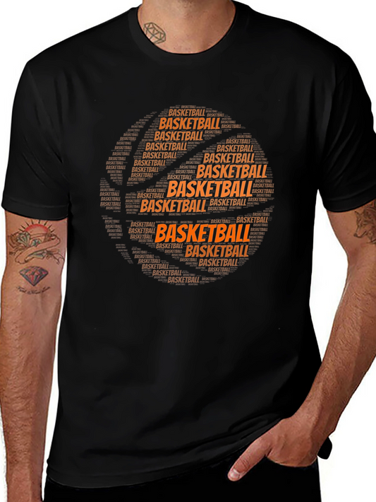 Basketball Word Art Graphic Tee - Stylish & Unique