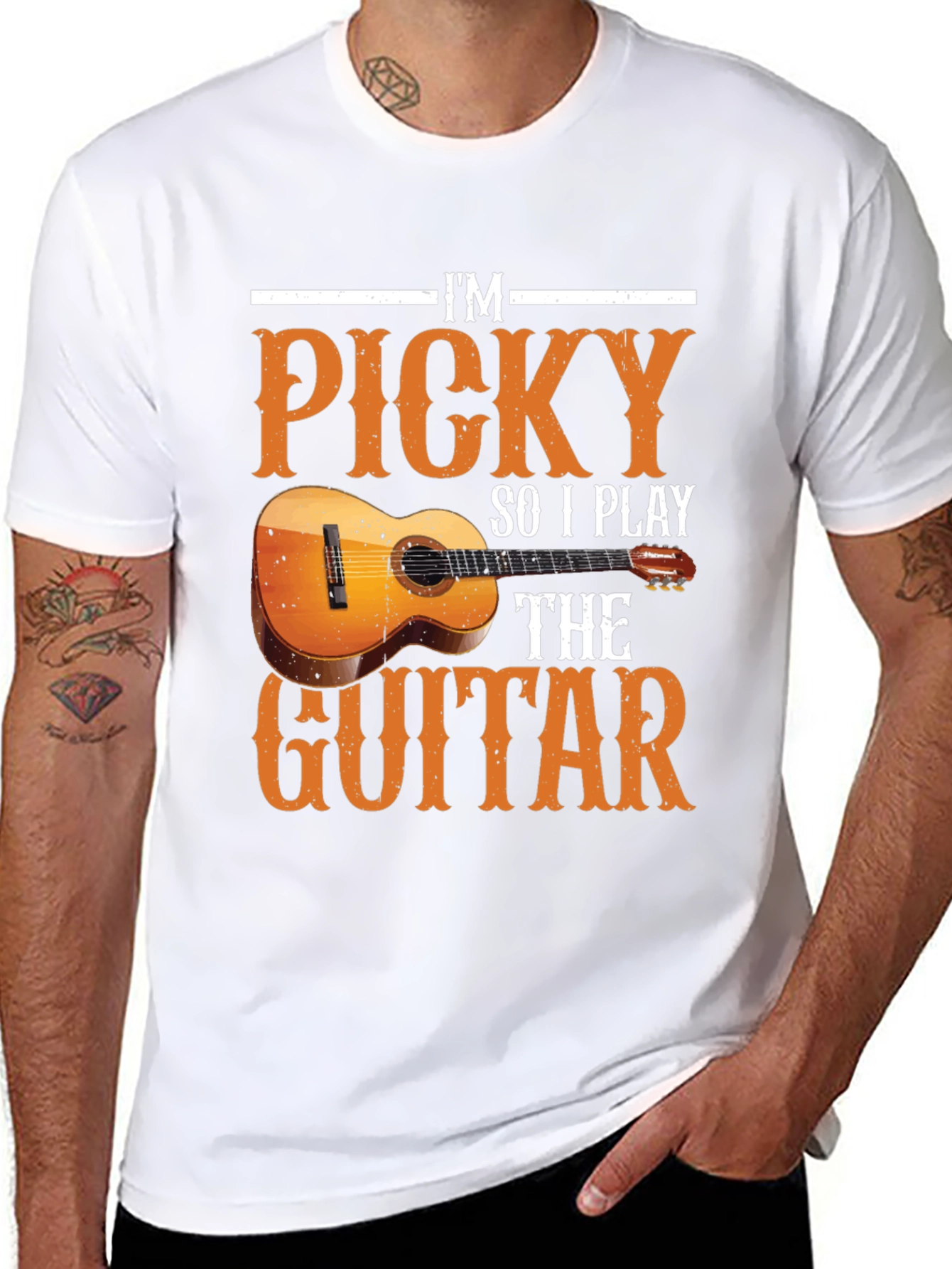 Picky Guitarist Graphic T-Shirt - Music Lover Tee