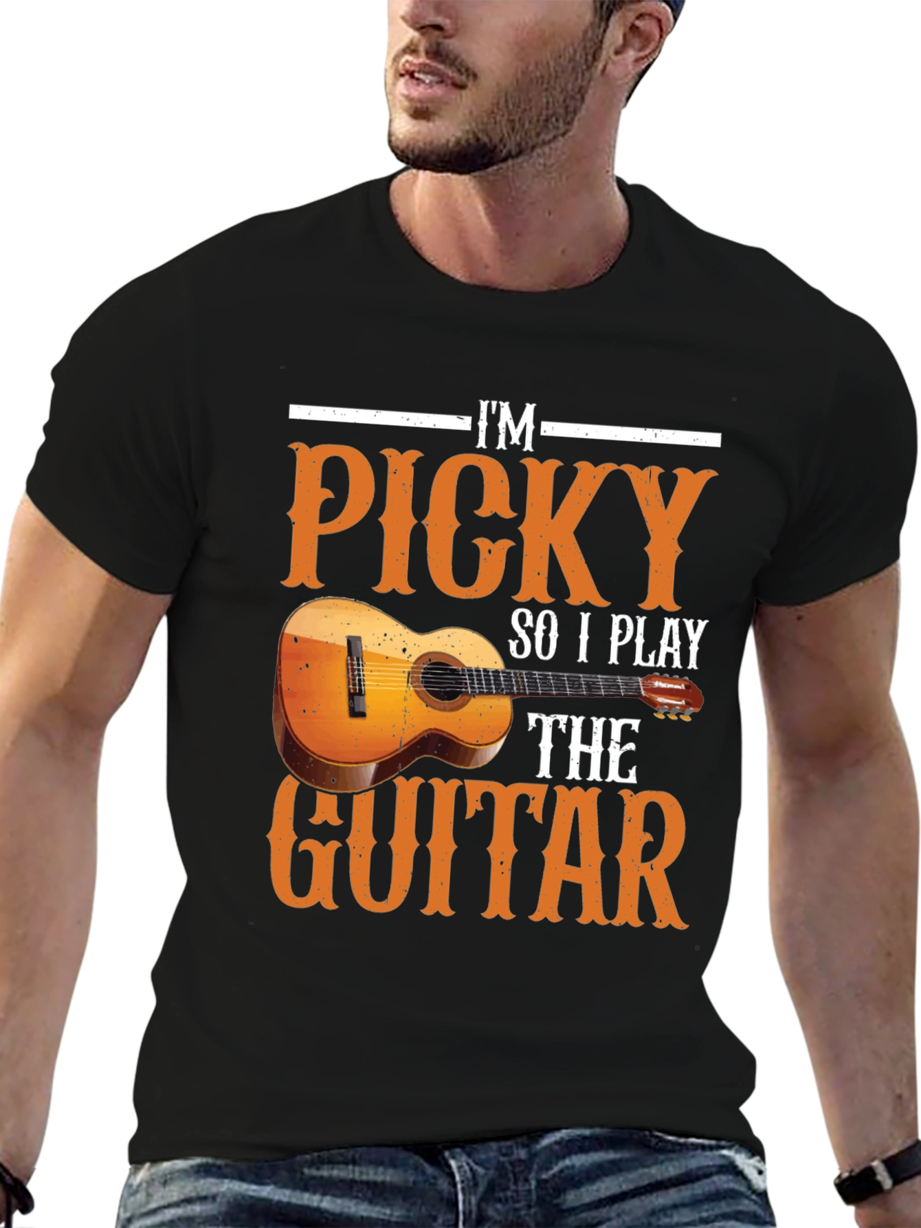 Picky Guitarist Graphic T-Shirt - Music Lover Tee