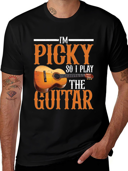 Picky Guitarist Graphic T-Shirt - Music Lover Tee