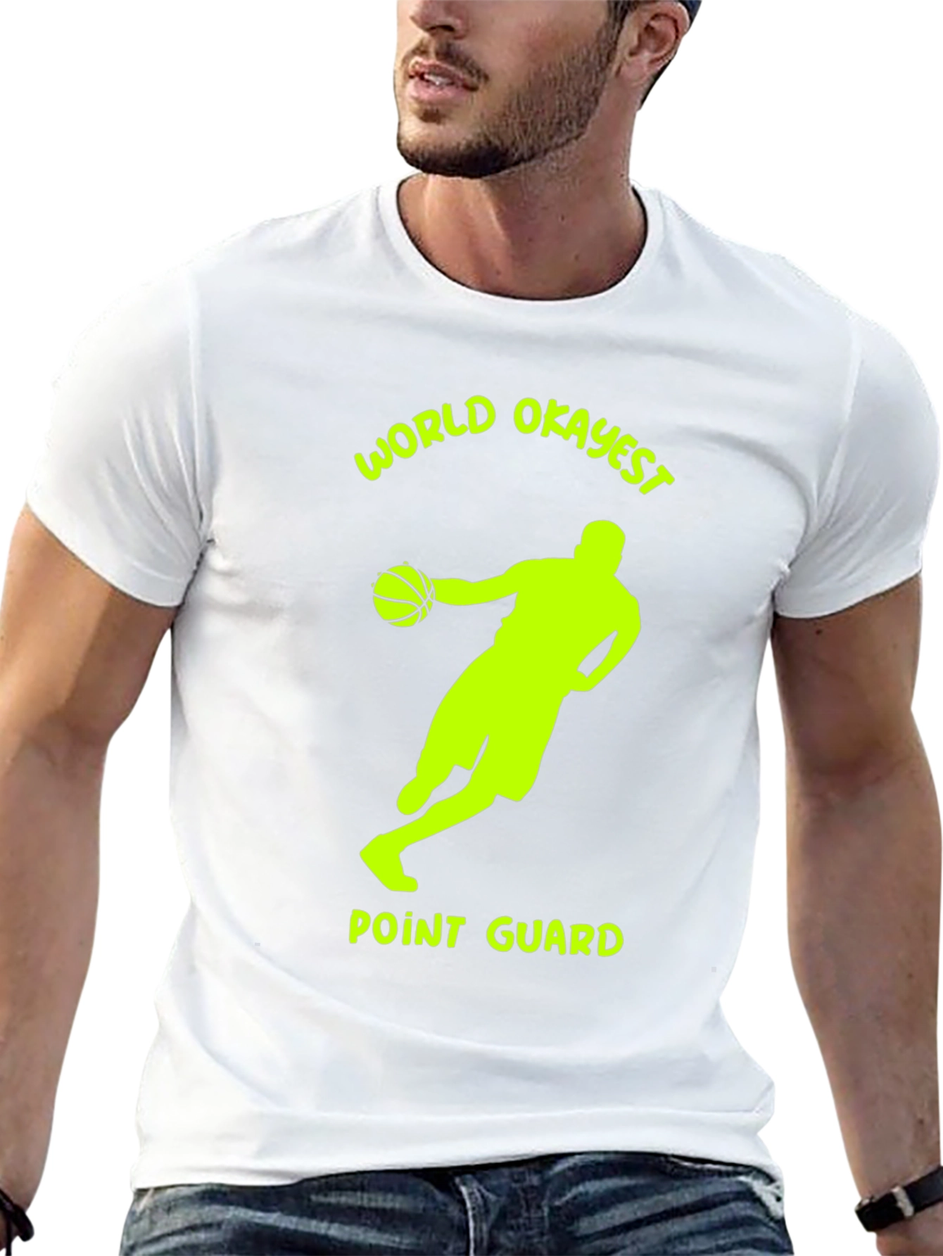World Okayest Point Guard T-Shirt - Basketball Tee