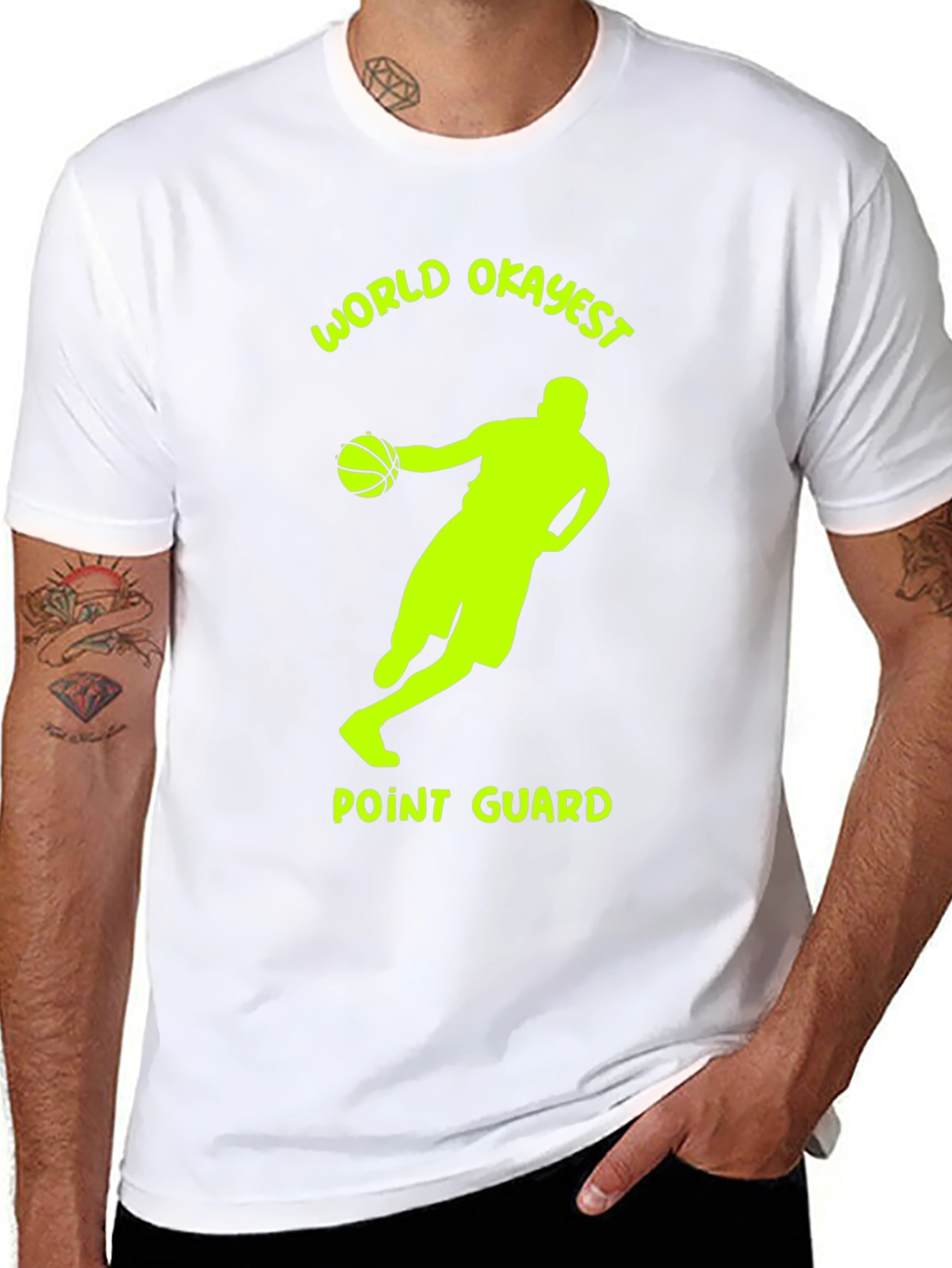World Okayest Point Guard T-Shirt - Basketball Tee