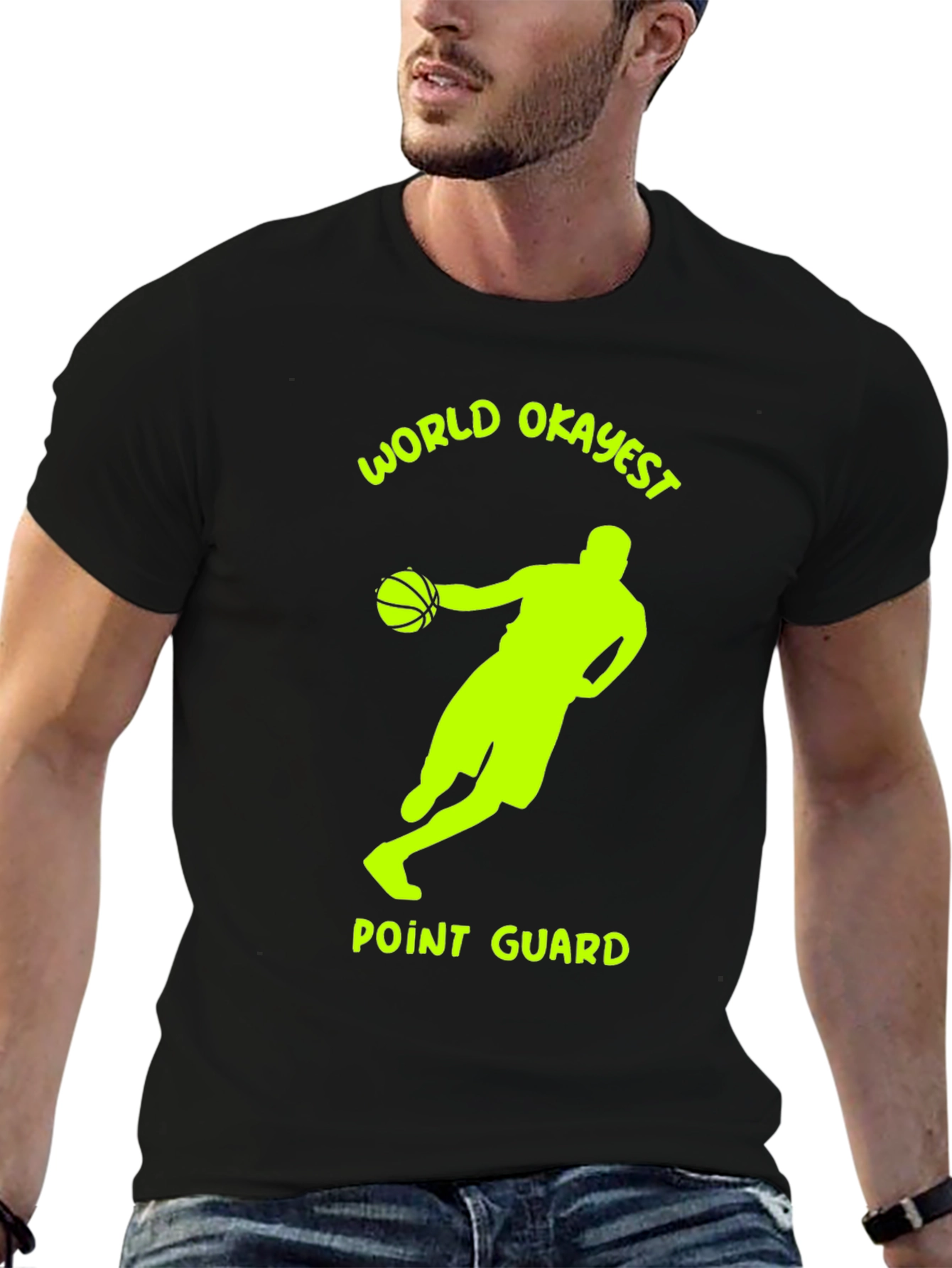 World Okayest Point Guard T-Shirt - Basketball Tee
