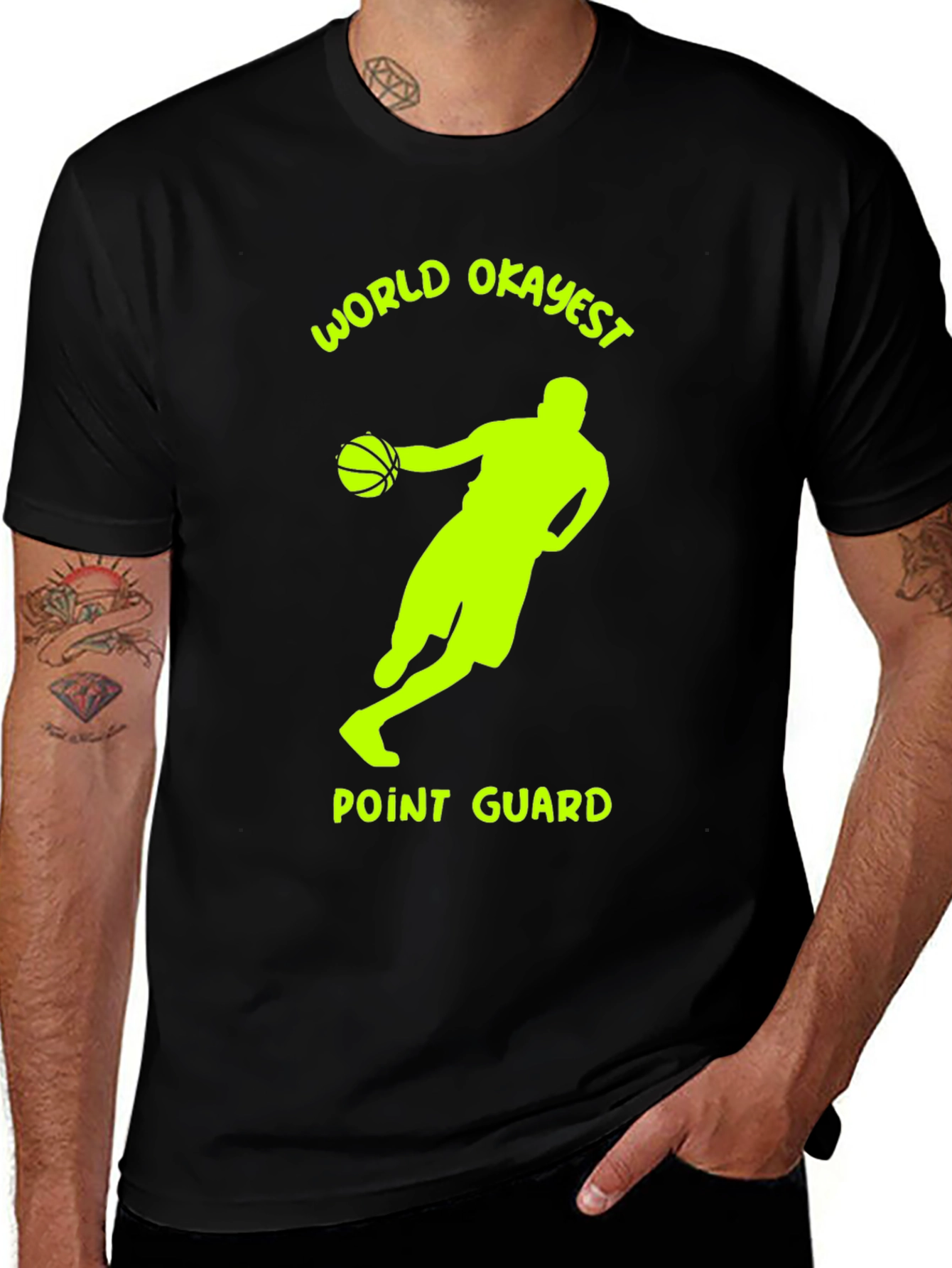 World Okayest Point Guard T-Shirt - Basketball Tee