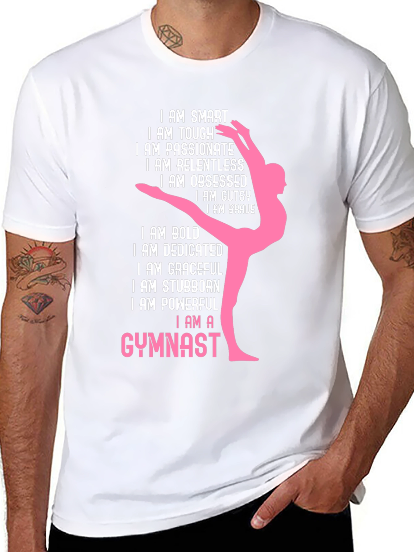 Gymnast T-Shirt - Smart Tough Passionate Gymnast Tee