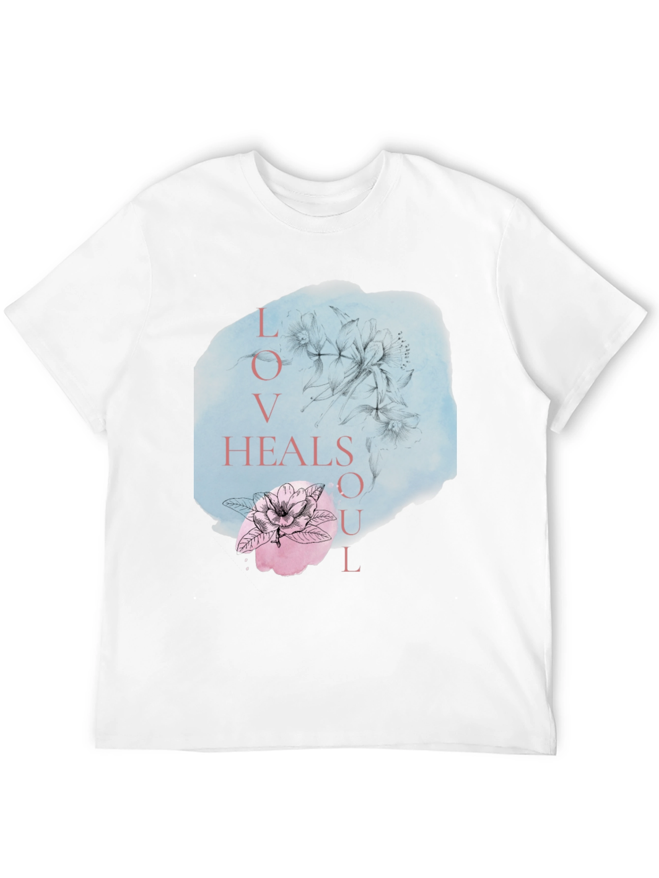 Love Heals Soul Black Graphic Tee