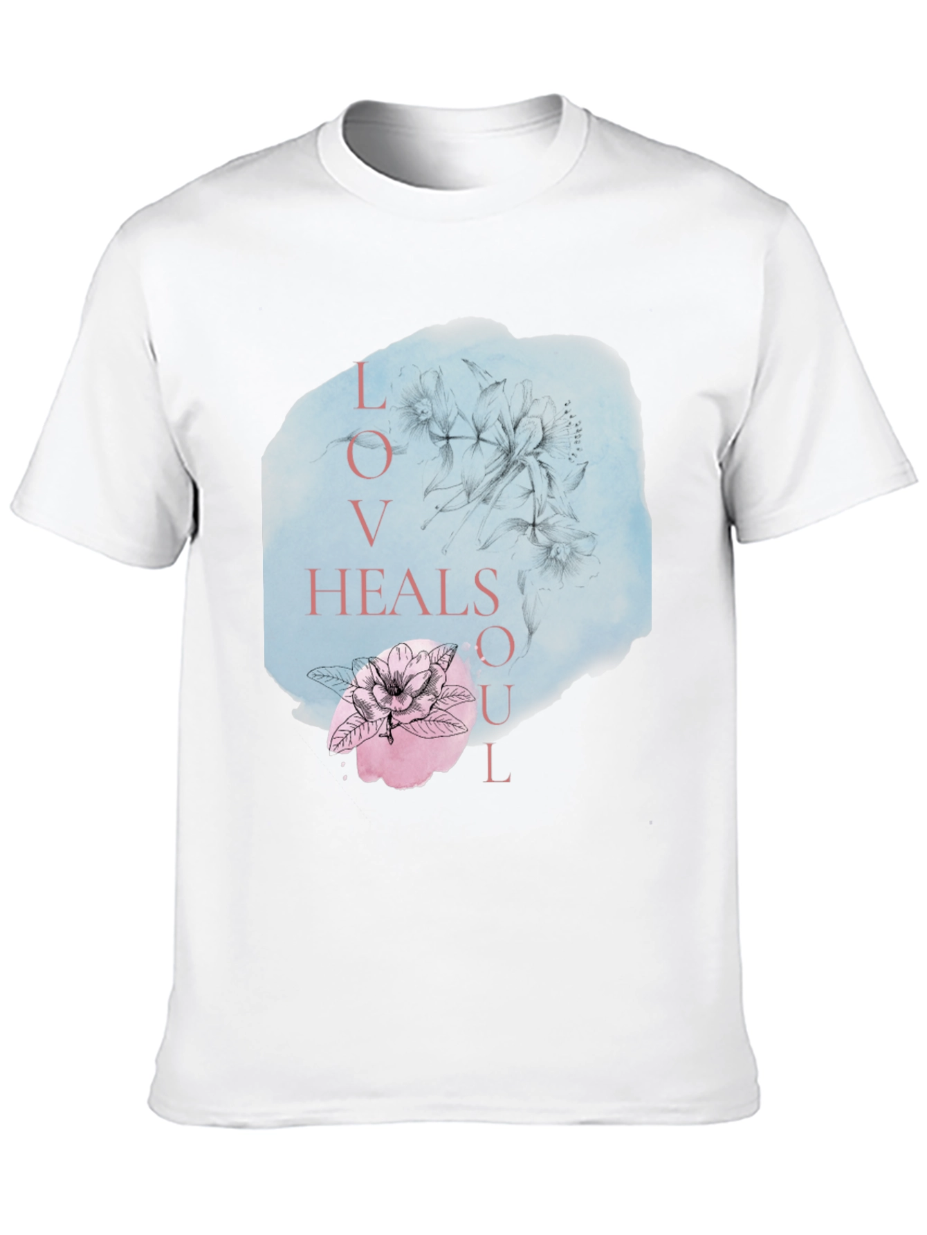 Love Heals Soul Black Graphic Tee