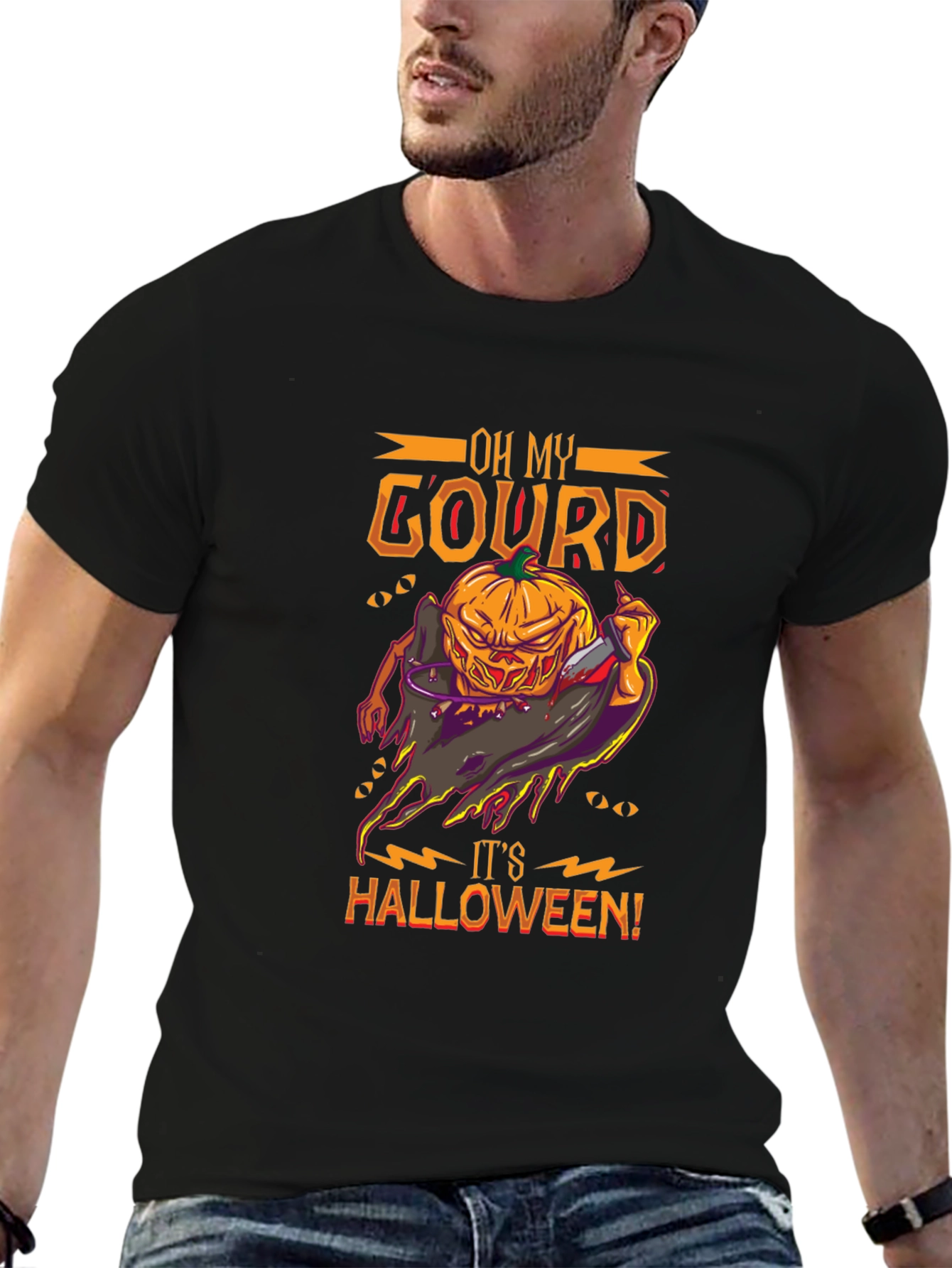 Oh My Gourd! Halloween Graphic T-Shirt