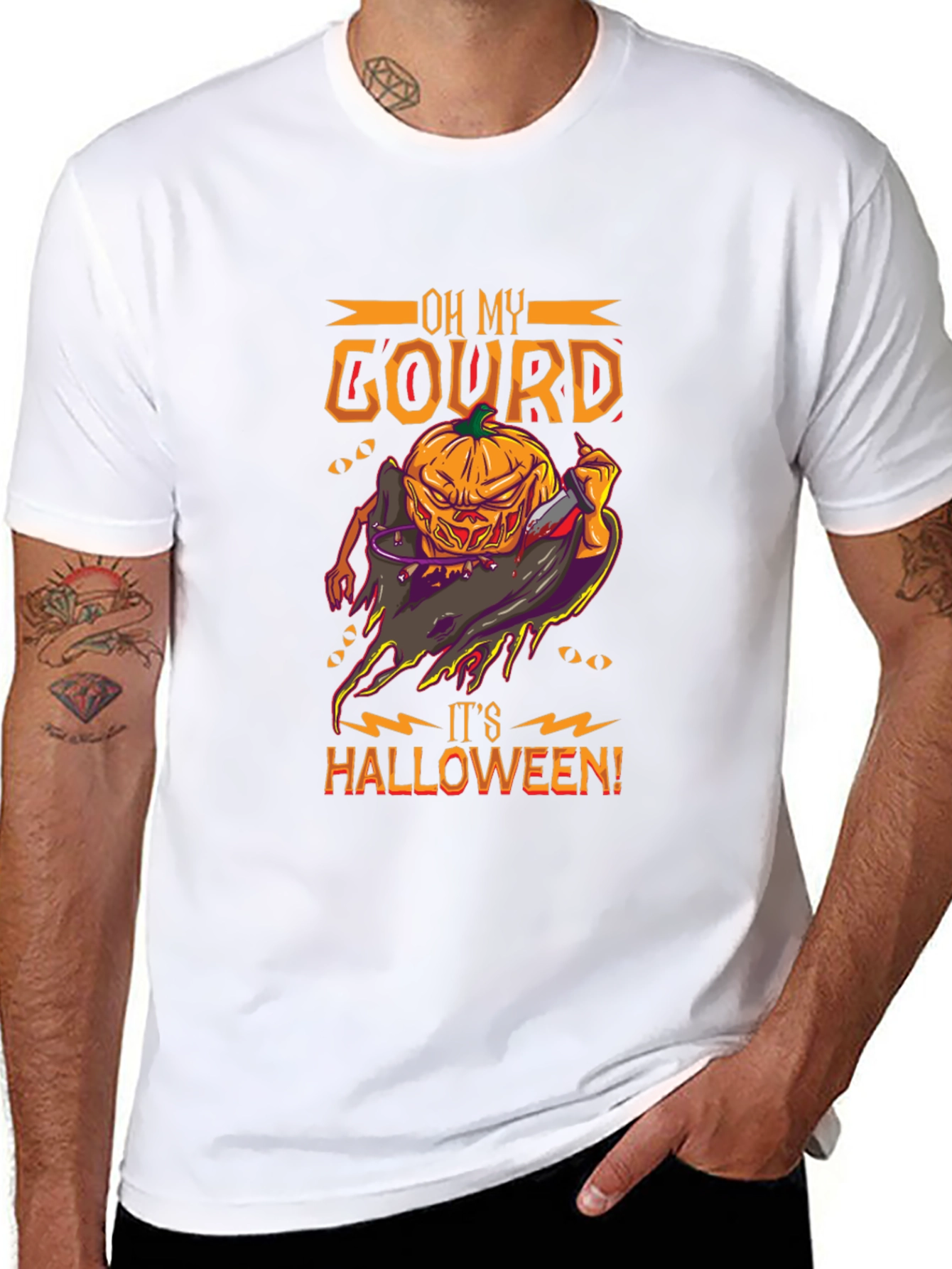 Oh My Gourd! Halloween Graphic T-Shirt