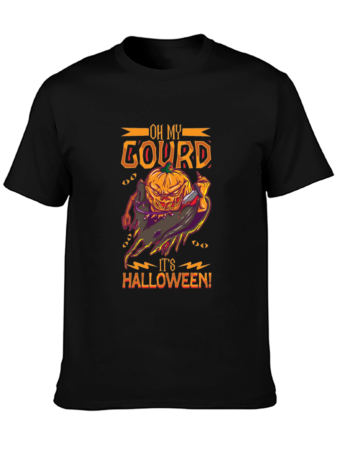Oh My Gourd! Halloween Graphic T-Shirt