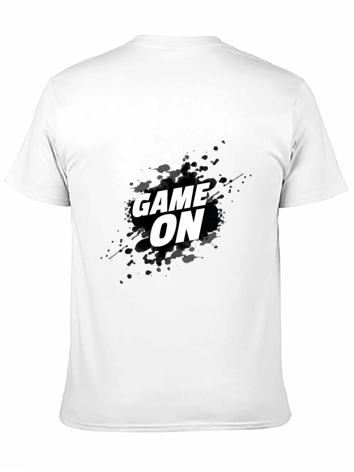 Game On Graphic Tee - Black Cotton T-Shirt