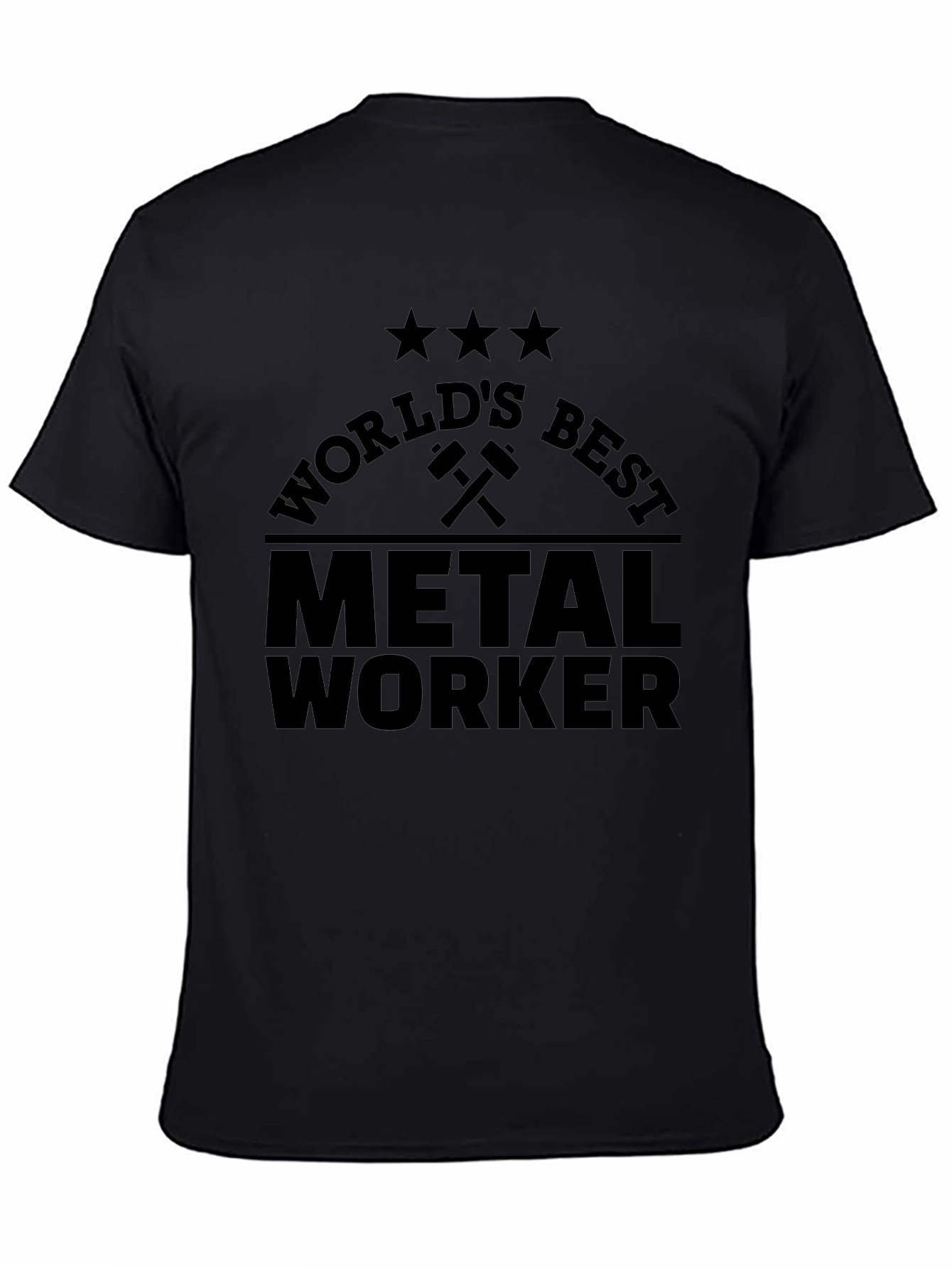 Worlds Best Metal Worker T-Shirt - Black