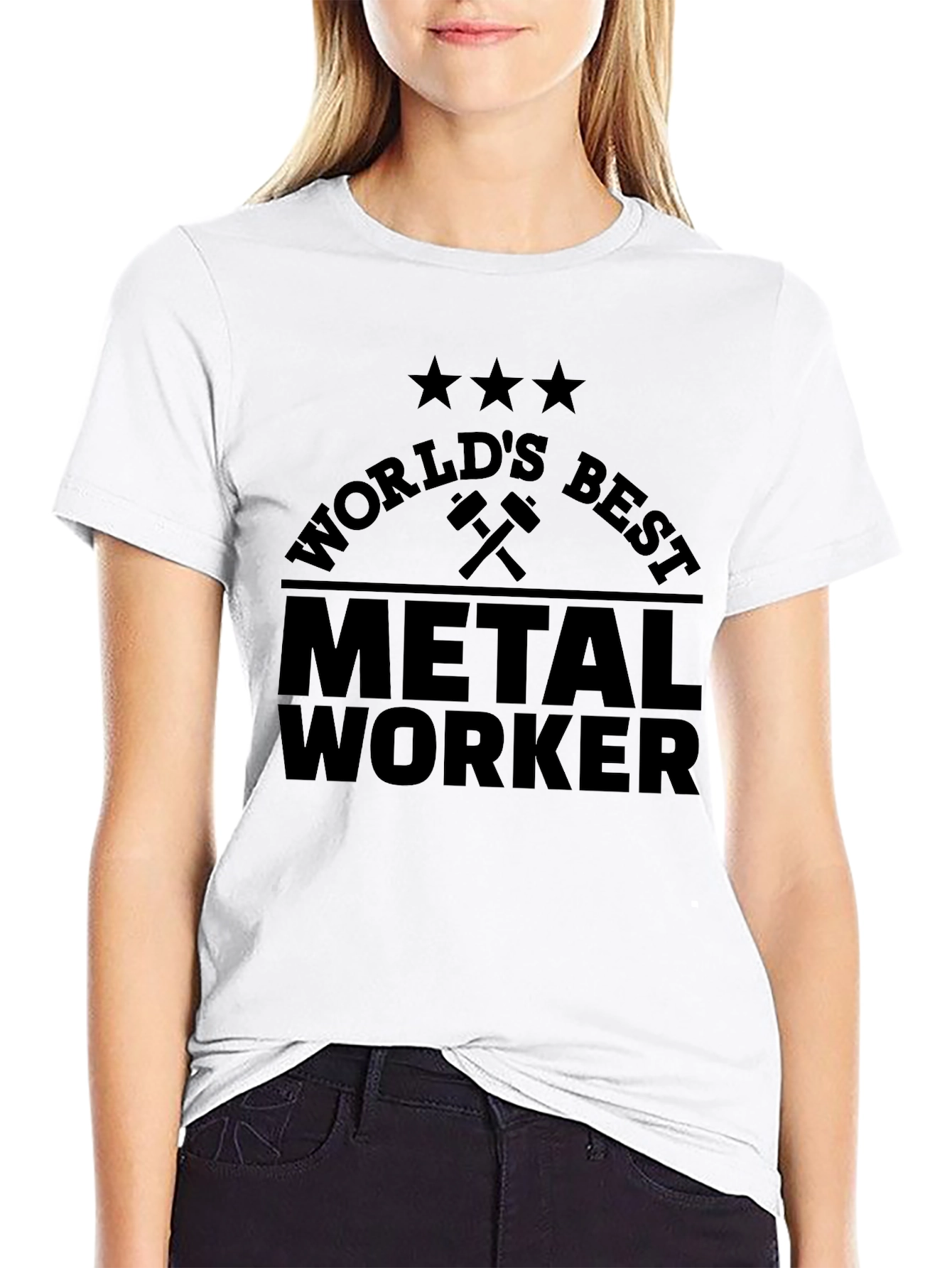Worlds Best Metal Worker T-Shirt - Black