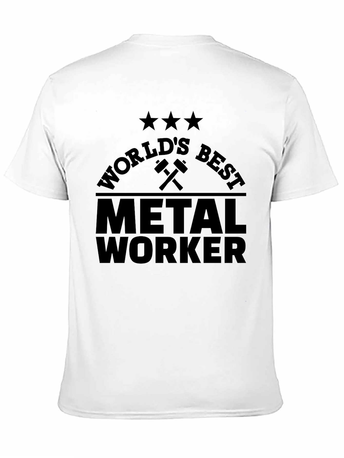 Worlds Best Metal Worker T-Shirt - Black