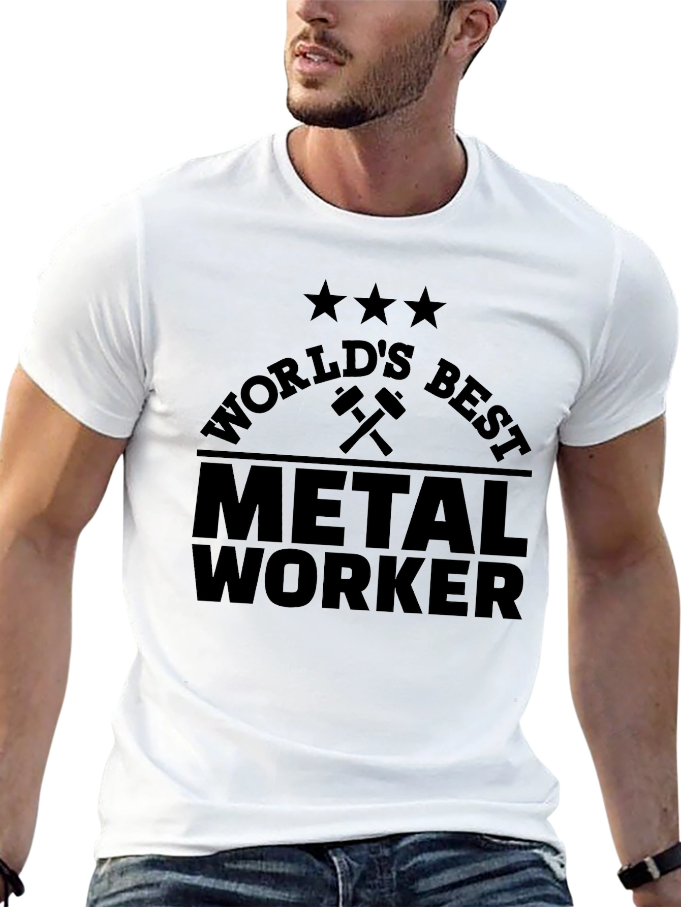 Worlds Best Metal Worker T-Shirt - Black
