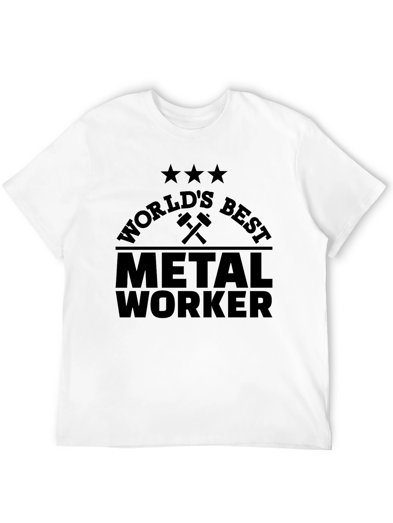 Worlds Best Metal Worker T-Shirt - Black