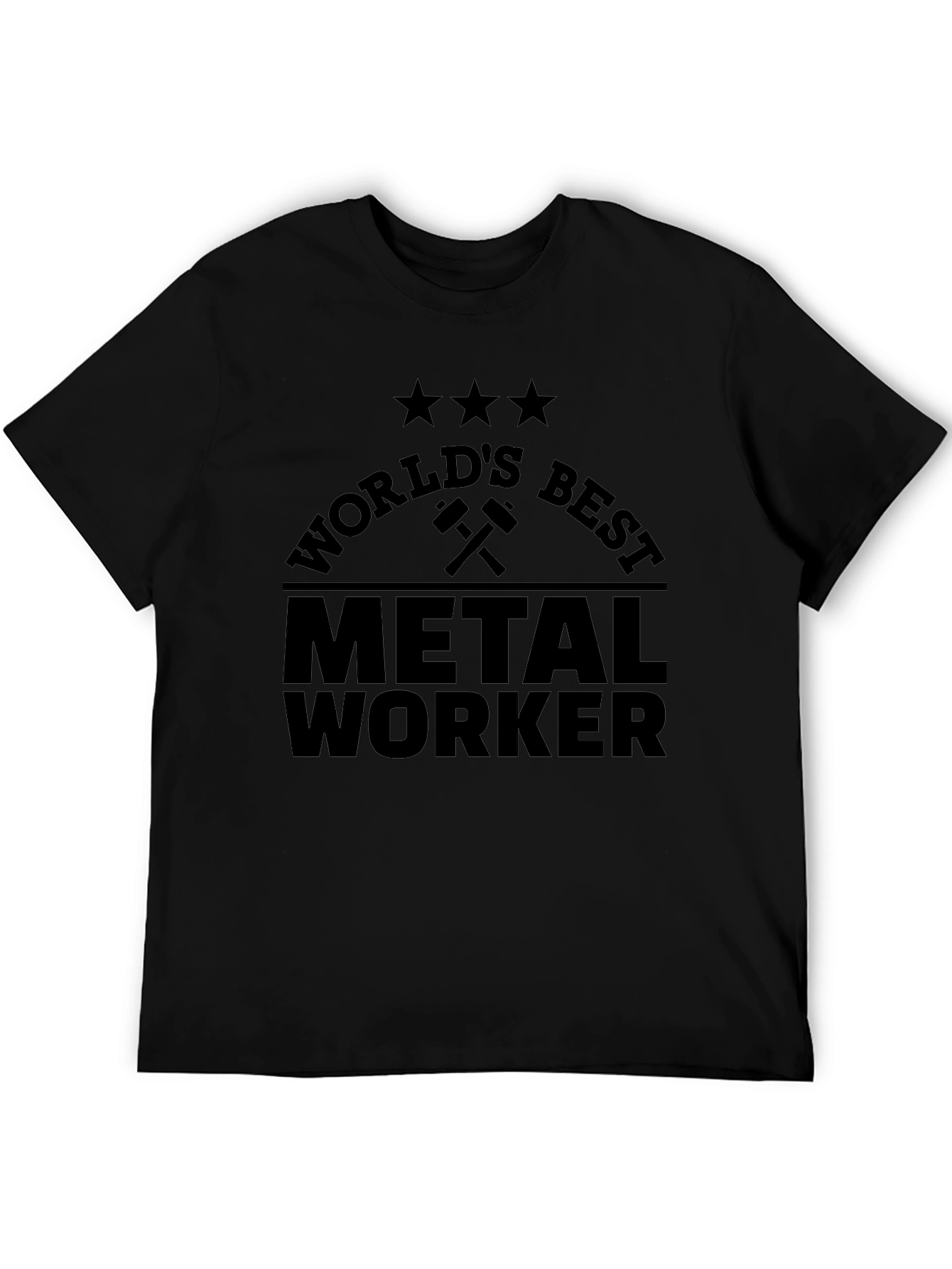 Worlds Best Metal Worker T-Shirt - Black
