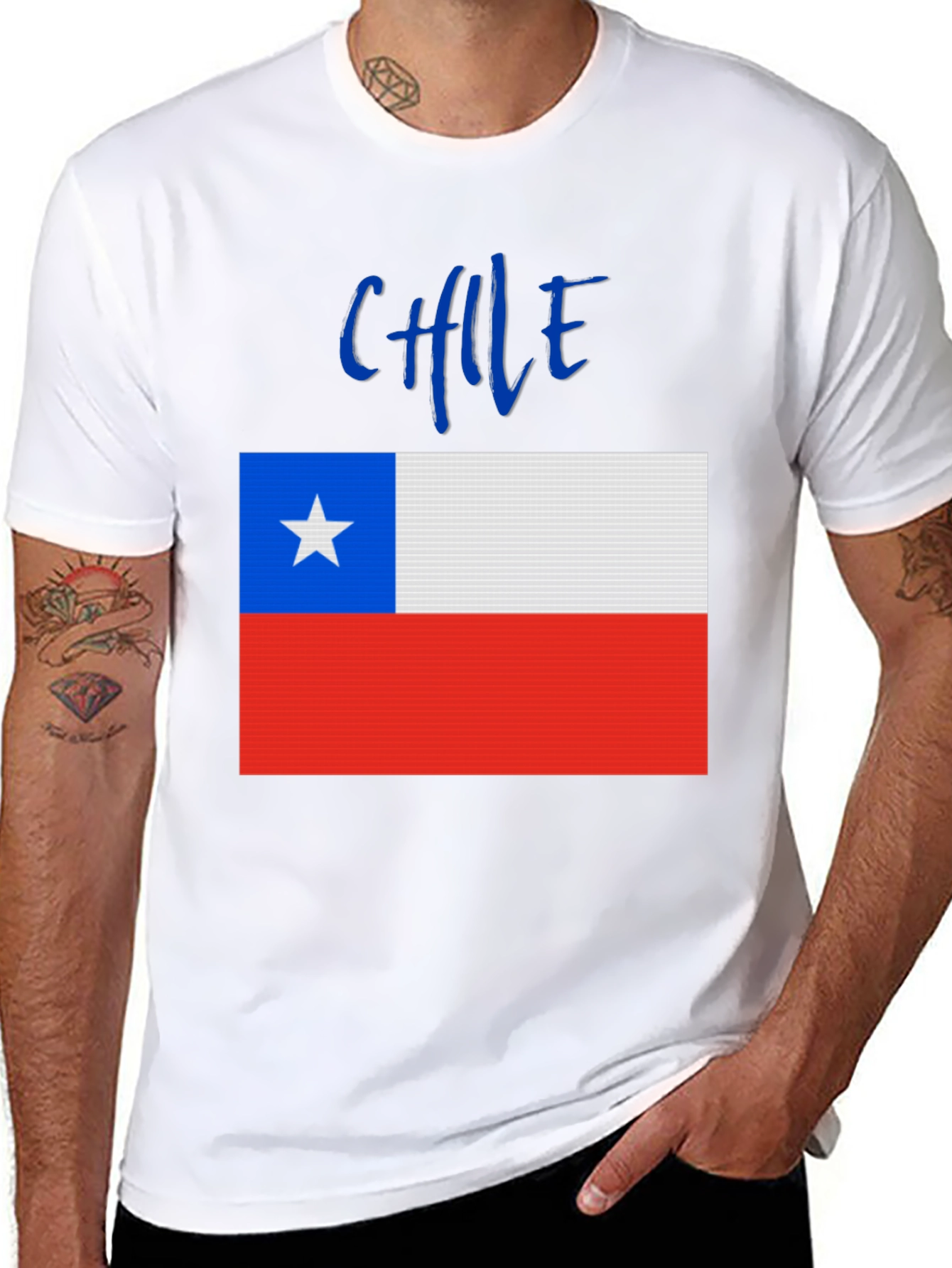 Chile Flag Graphic Tee - National Pride T-Shirt