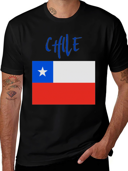 Chile Flag Graphic Tee - National Pride T-Shirt