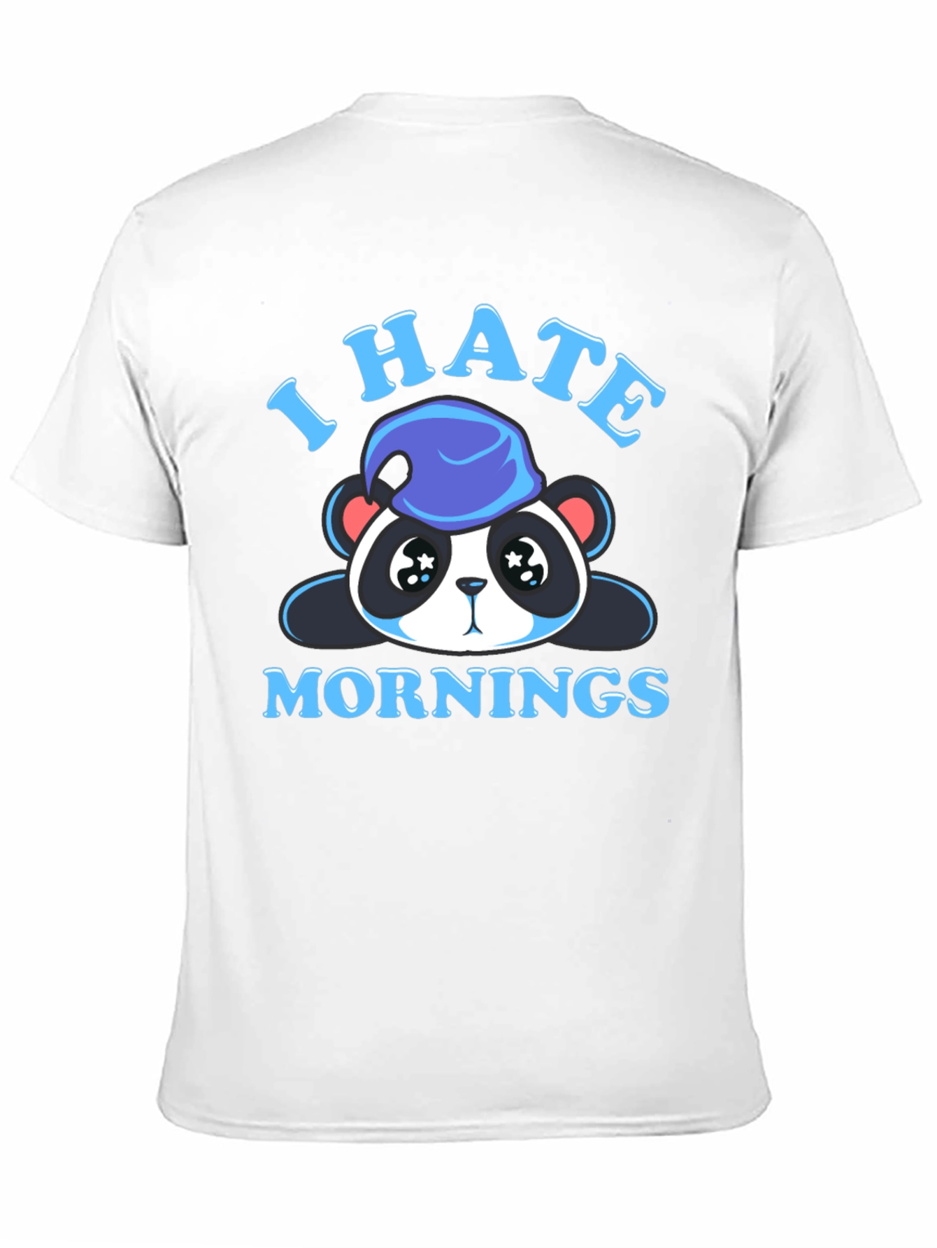 I Hate Mornings Panda Graphic Tee