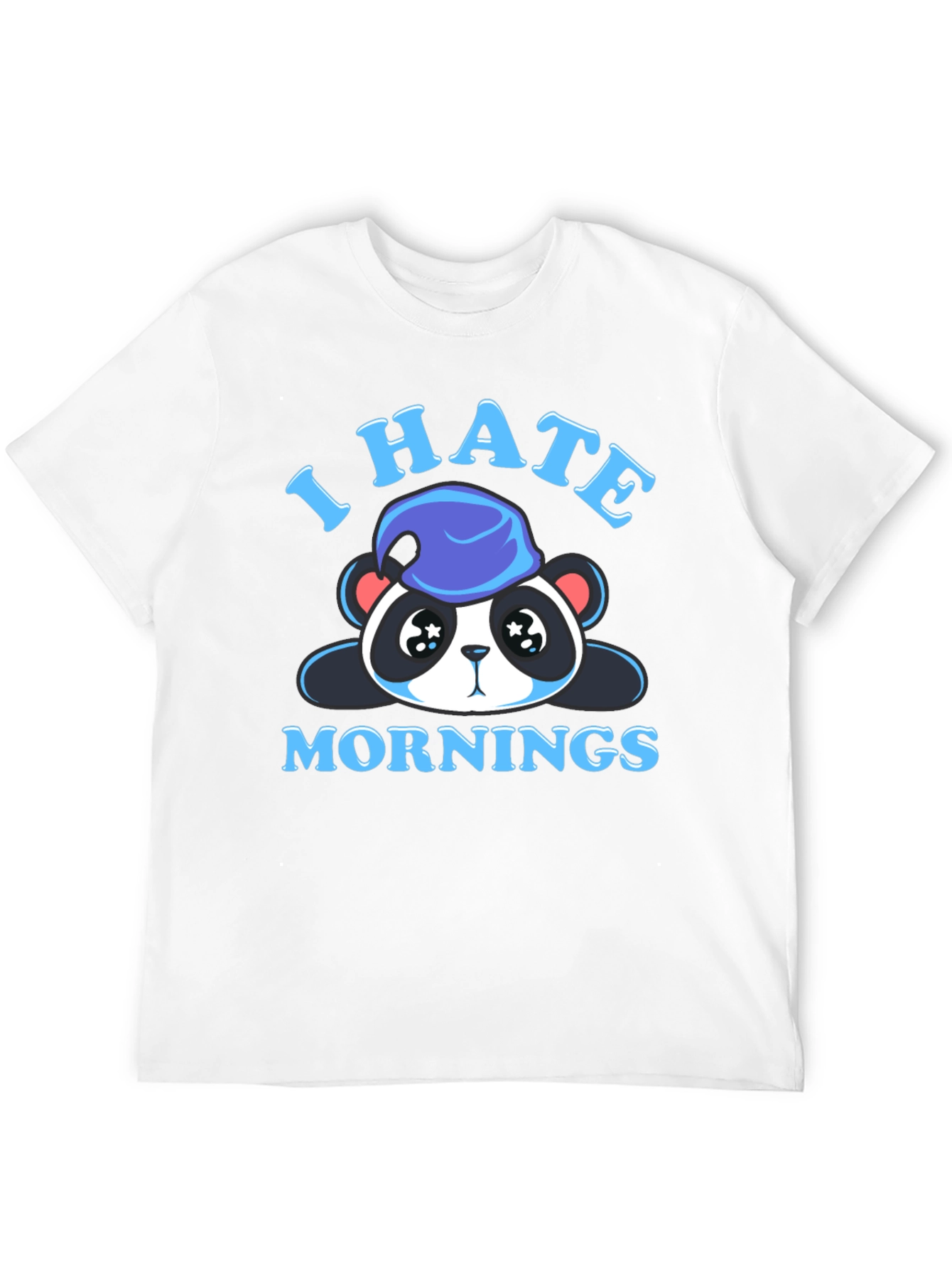 I Hate Mornings Panda Graphic Tee