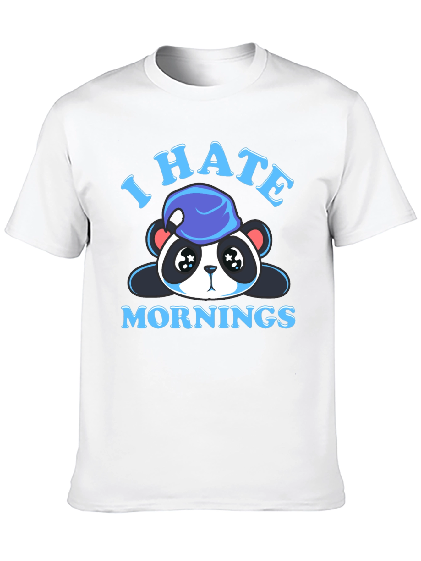 I Hate Mornings Panda Graphic Tee