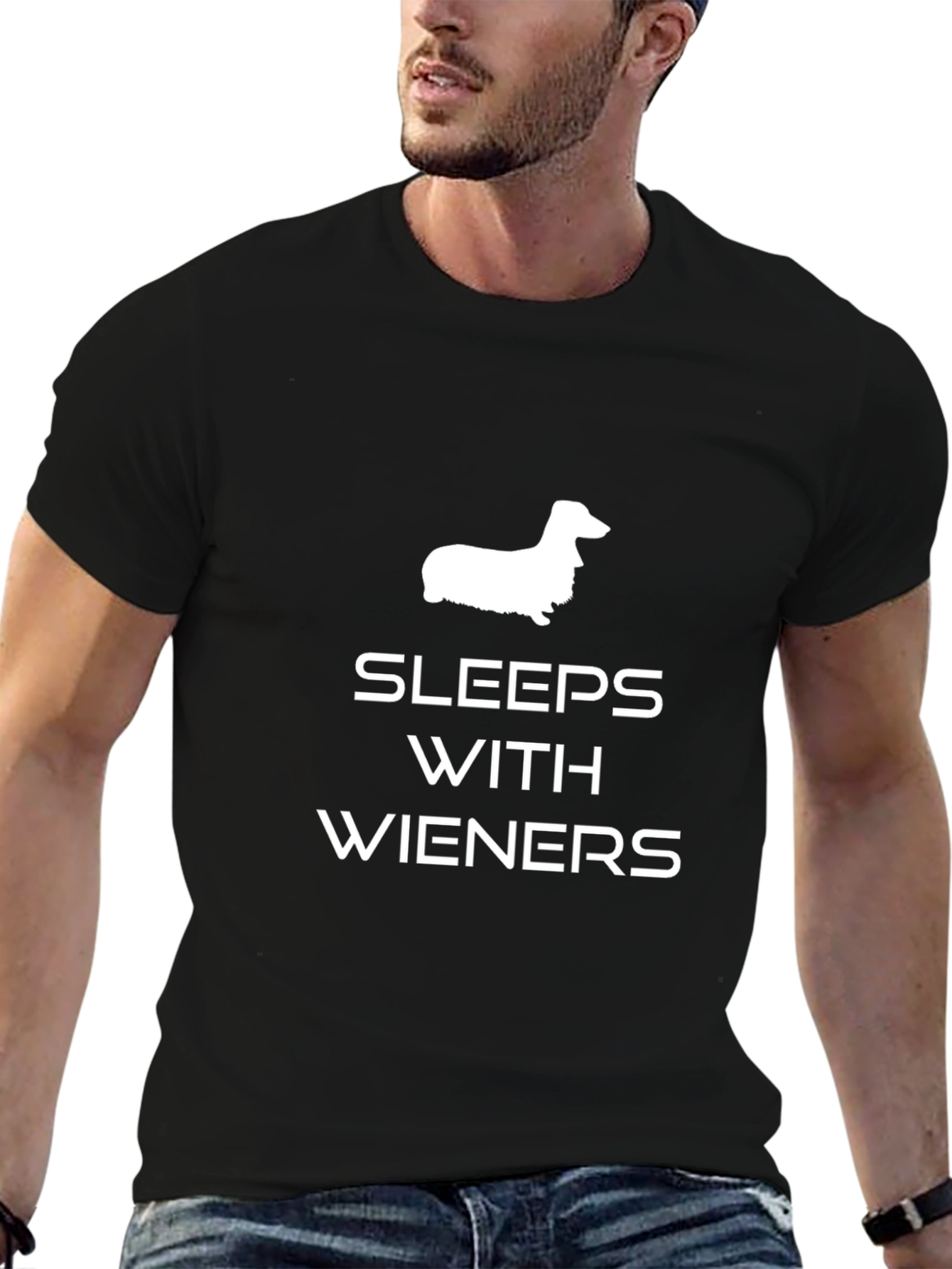 Sleeps with Wieners Dachshund T-Shirt