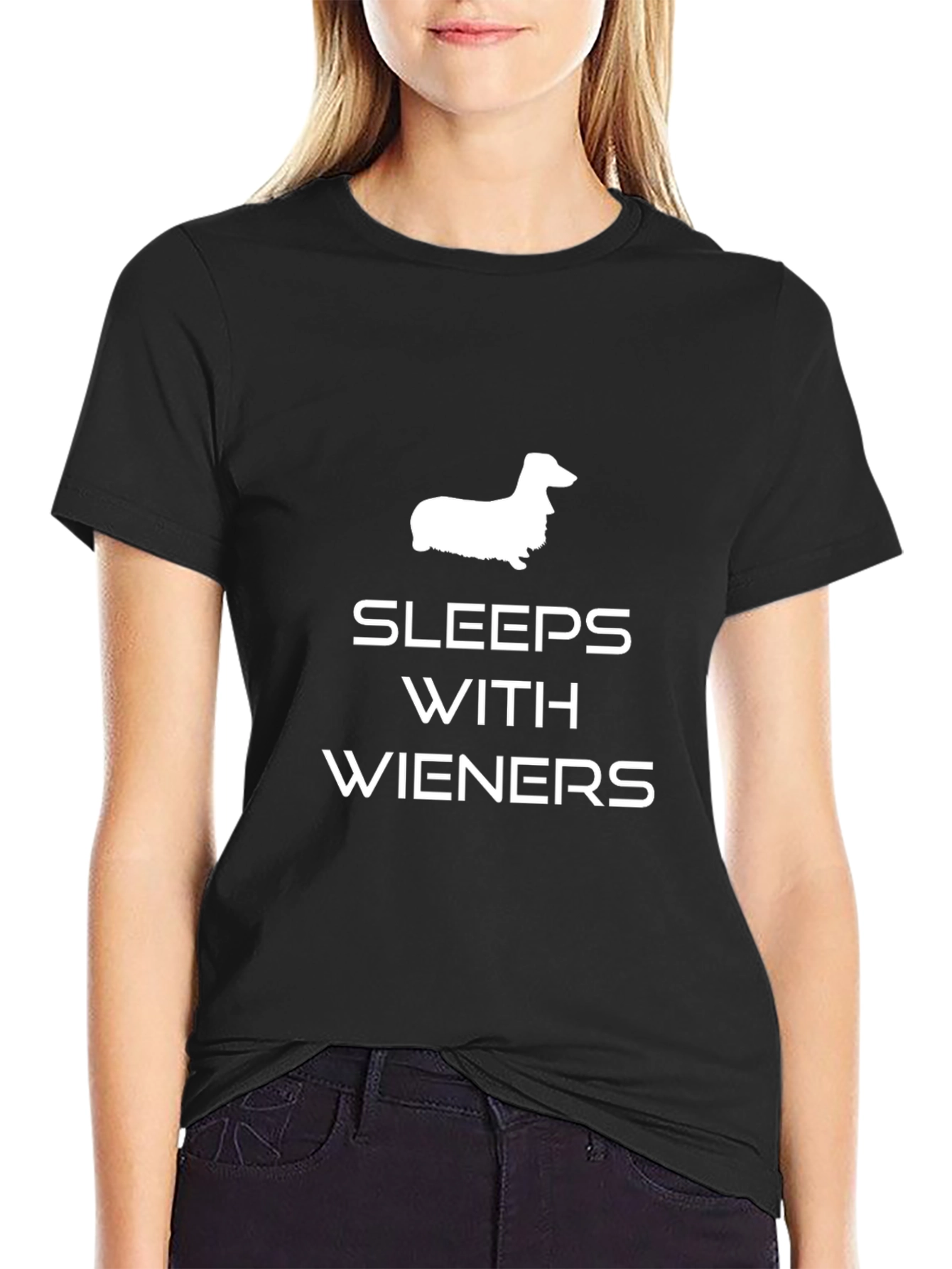Sleeps with Wieners Dachshund T-Shirt
