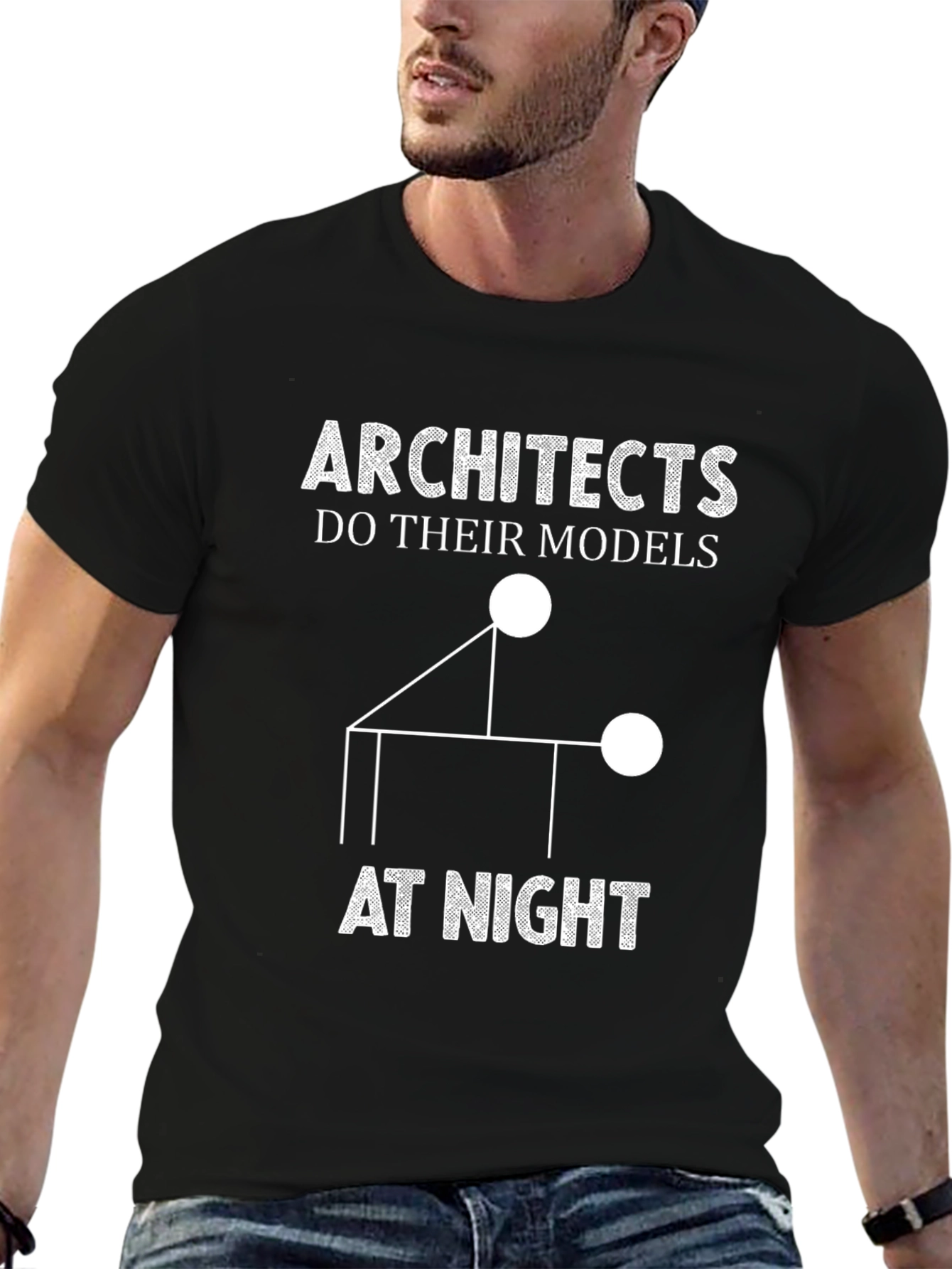 Architects Do Their Models At Night Graphic Tee