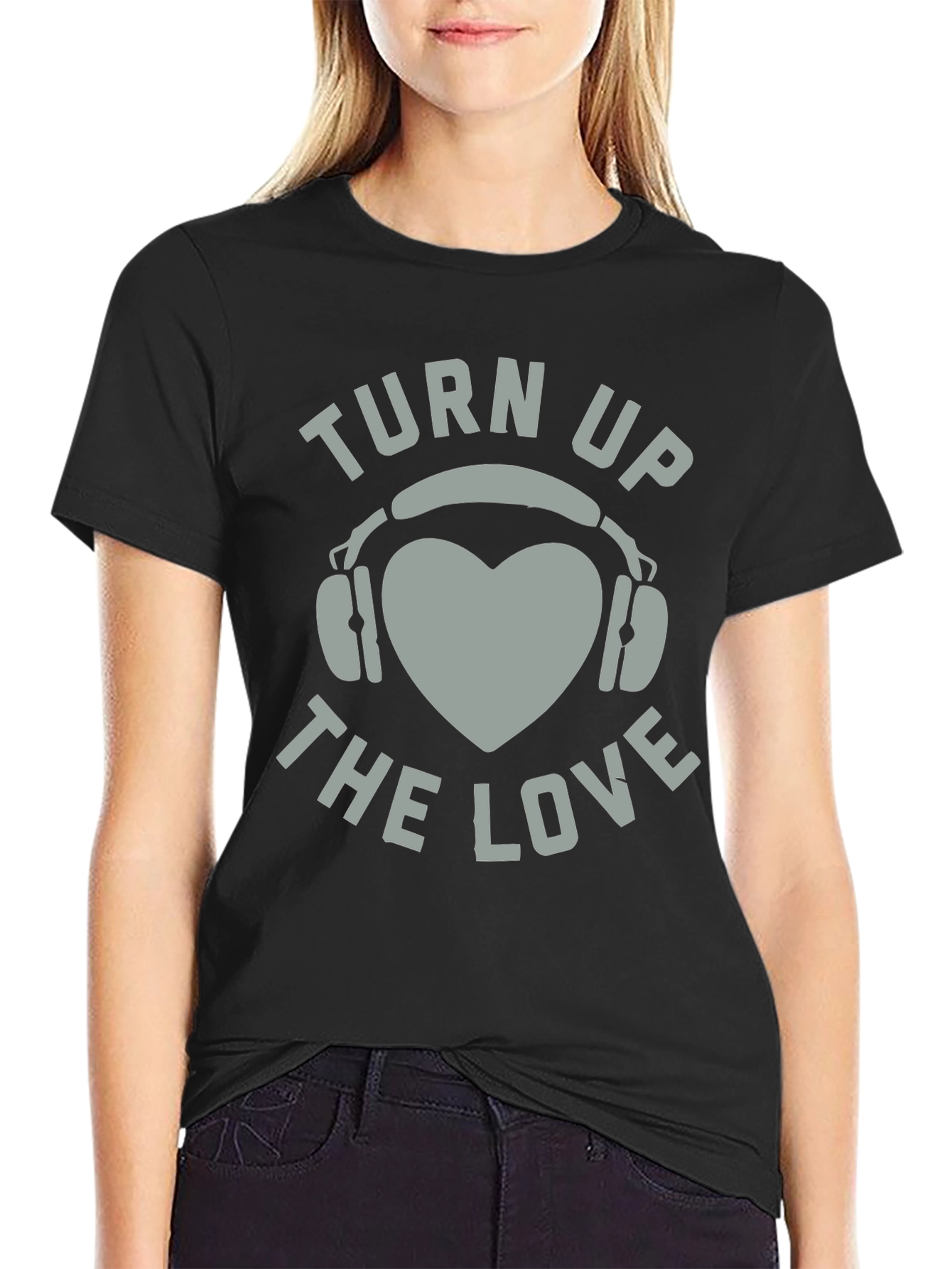 Turn Up The Love Graphic Tee Shirt