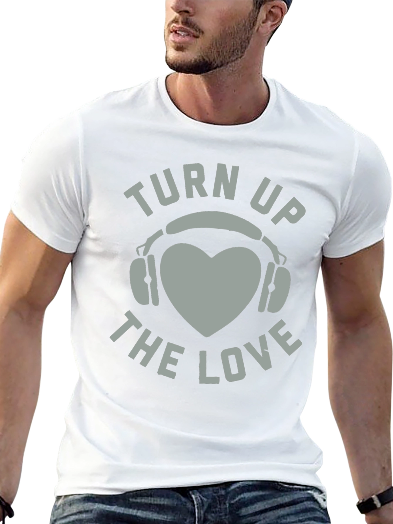 Turn Up The Love Graphic Tee Shirt