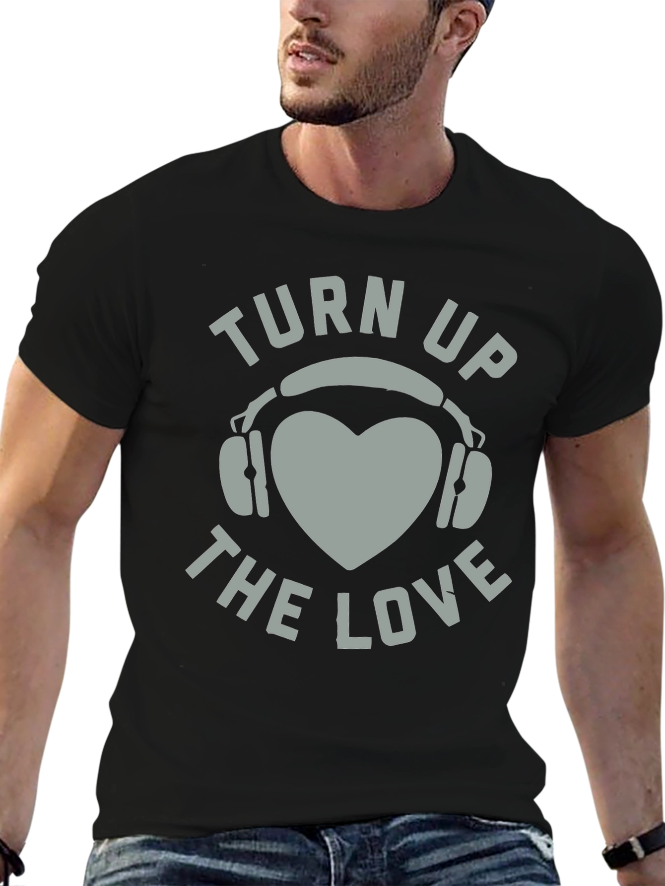 Turn Up The Love Graphic Tee Shirt
