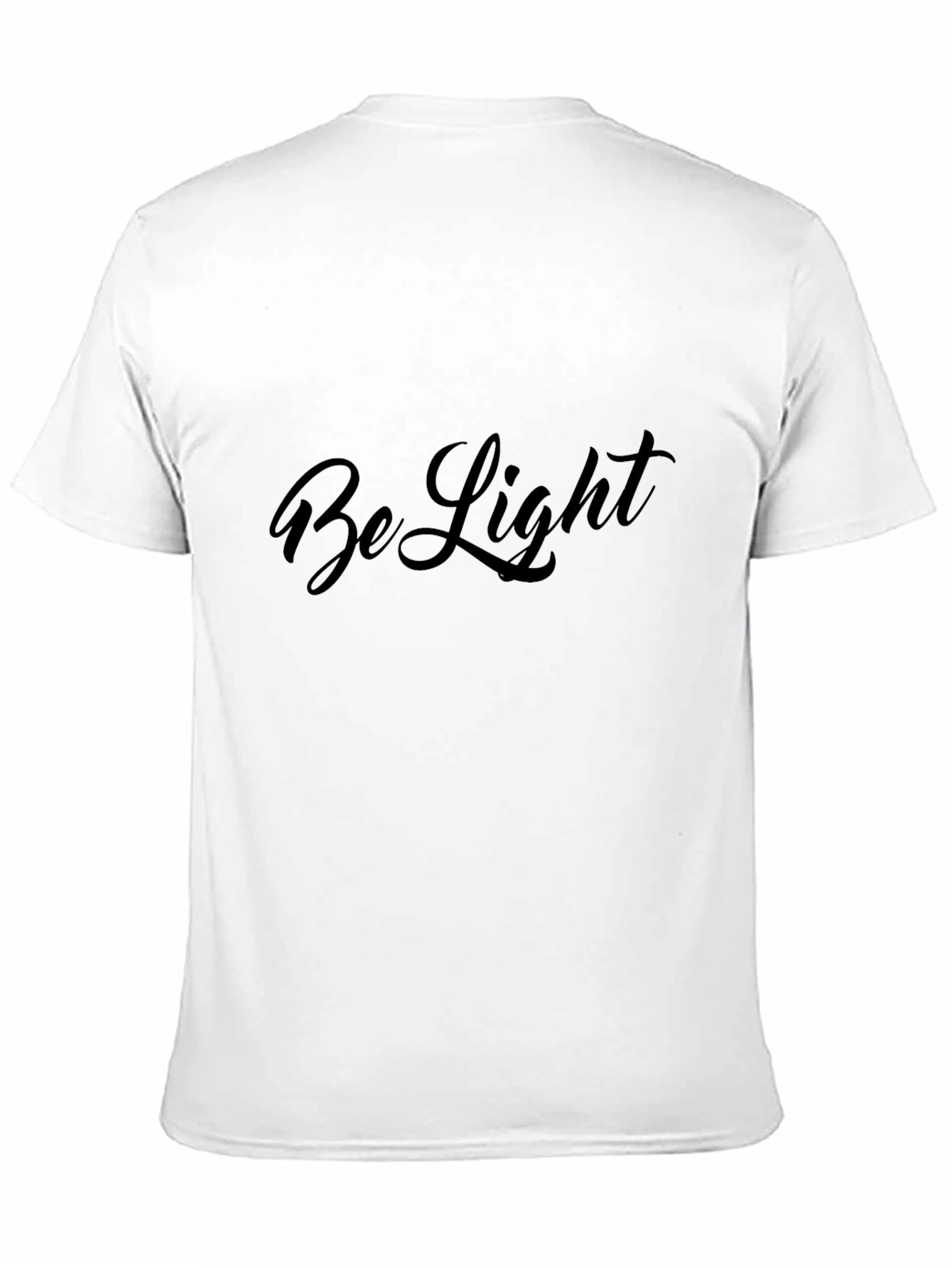 Be Light Black Graphic Tee Shirt