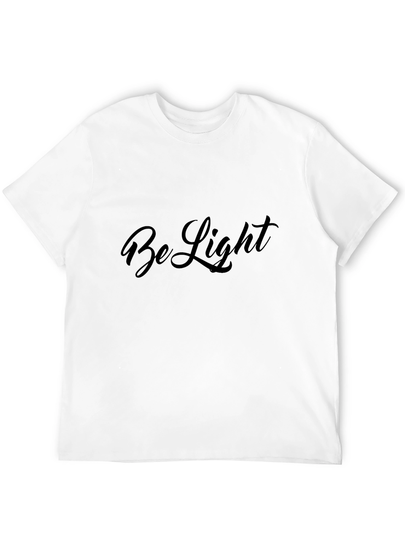 Be Light Black Graphic Tee Shirt