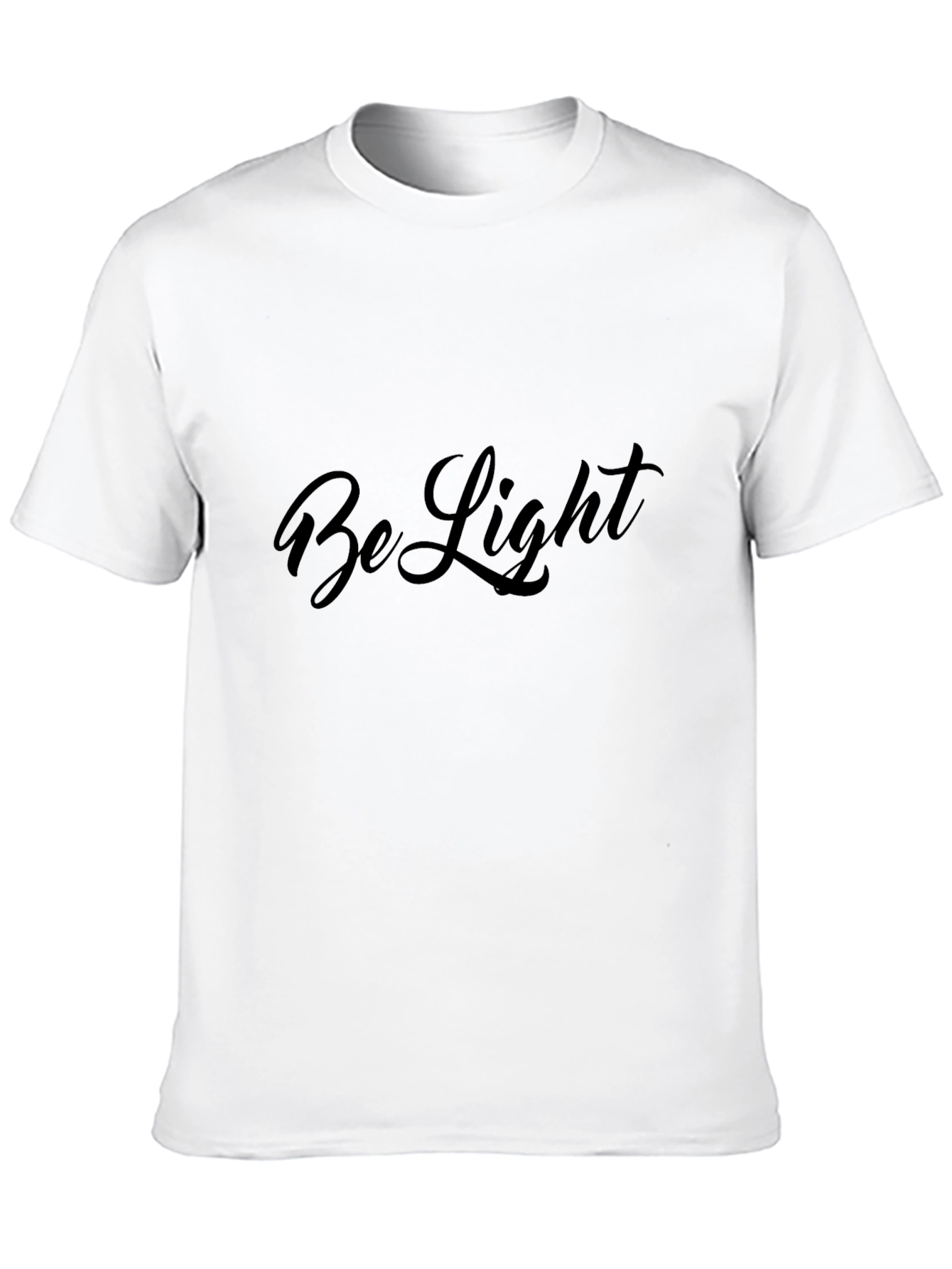 Be Light Black Graphic Tee Shirt
