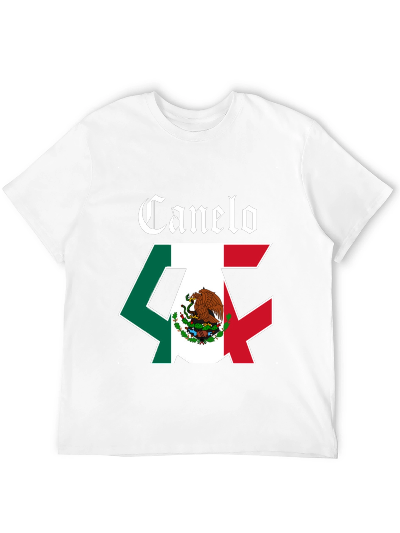 Canelo Mexico Flag Black T-Shirt