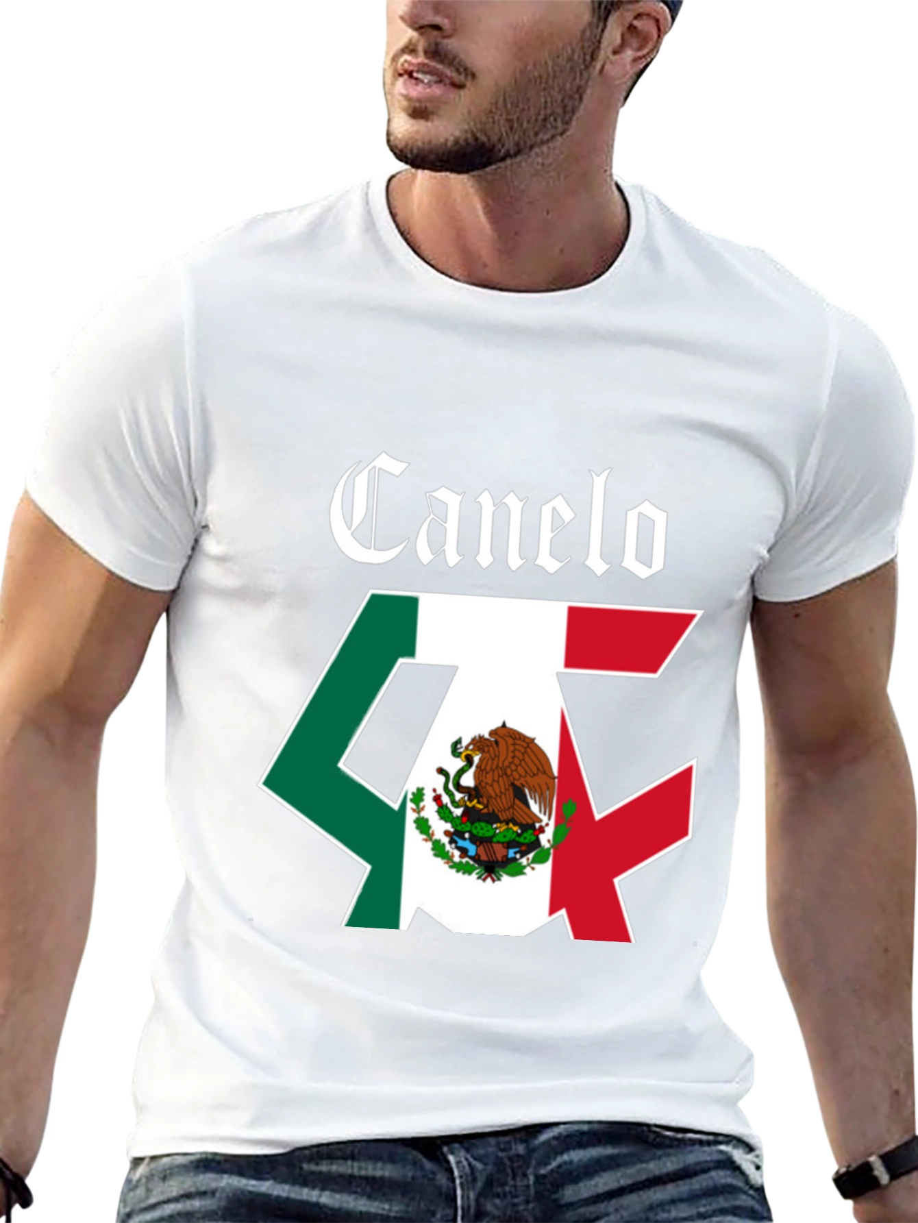 Canelo Mexico Flag Black T-Shirt