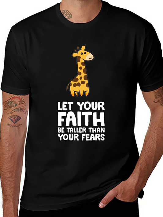 Faith Over Fear Giraffe Graphic Tee