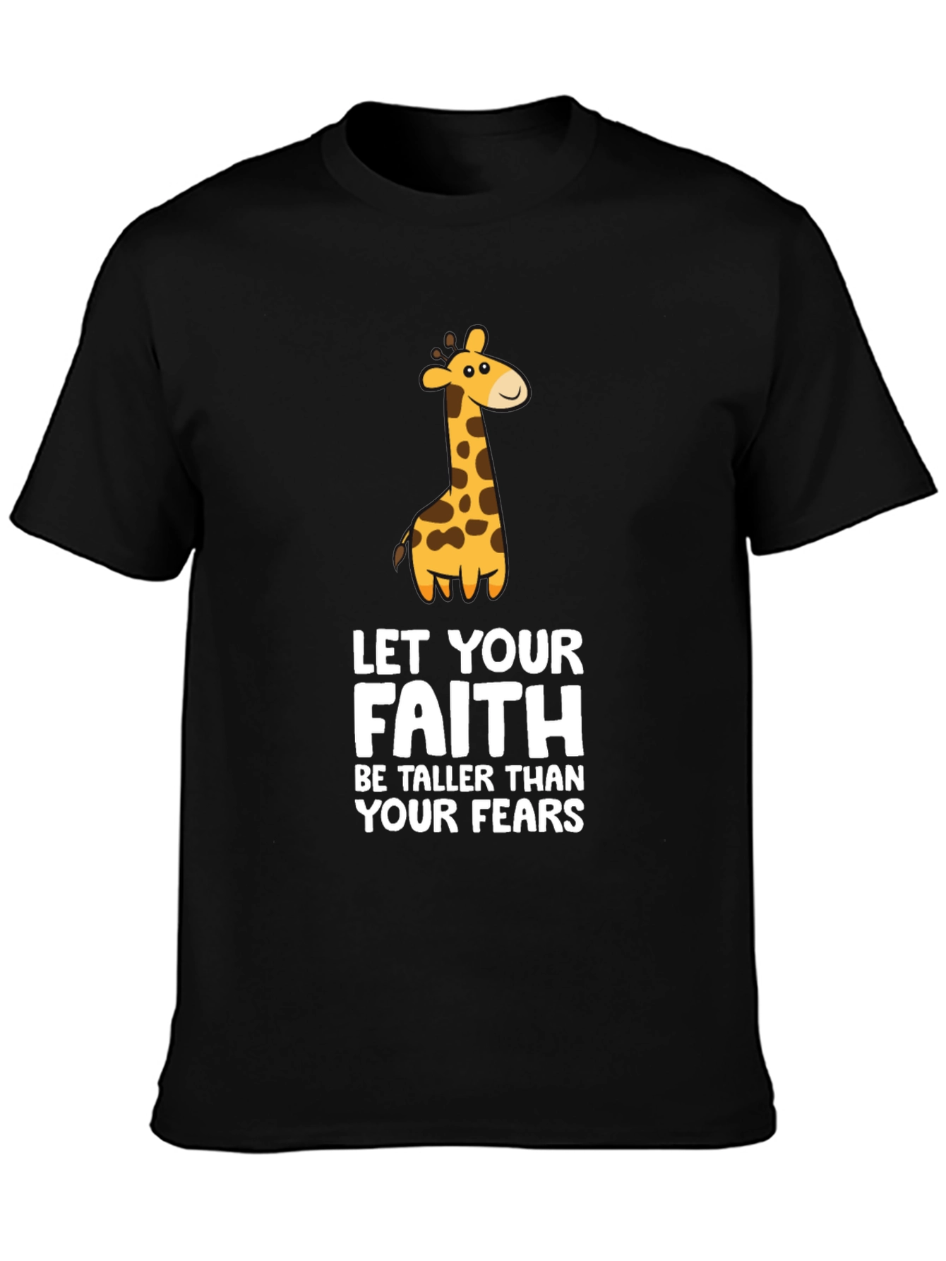 Faith Over Fear Giraffe Graphic Tee