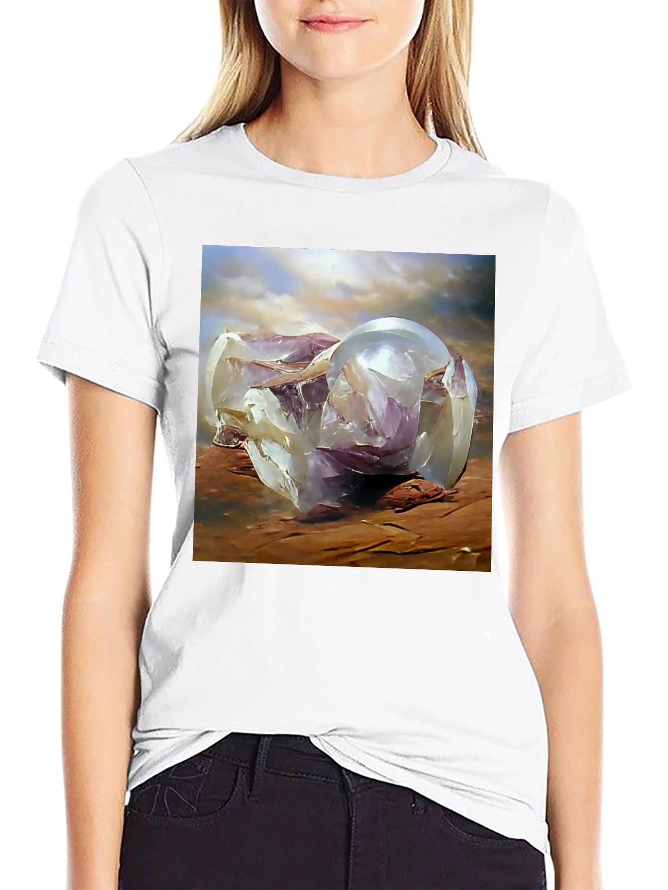 Abstract Sphere Graphic Tee - Modern Art T-Shirt