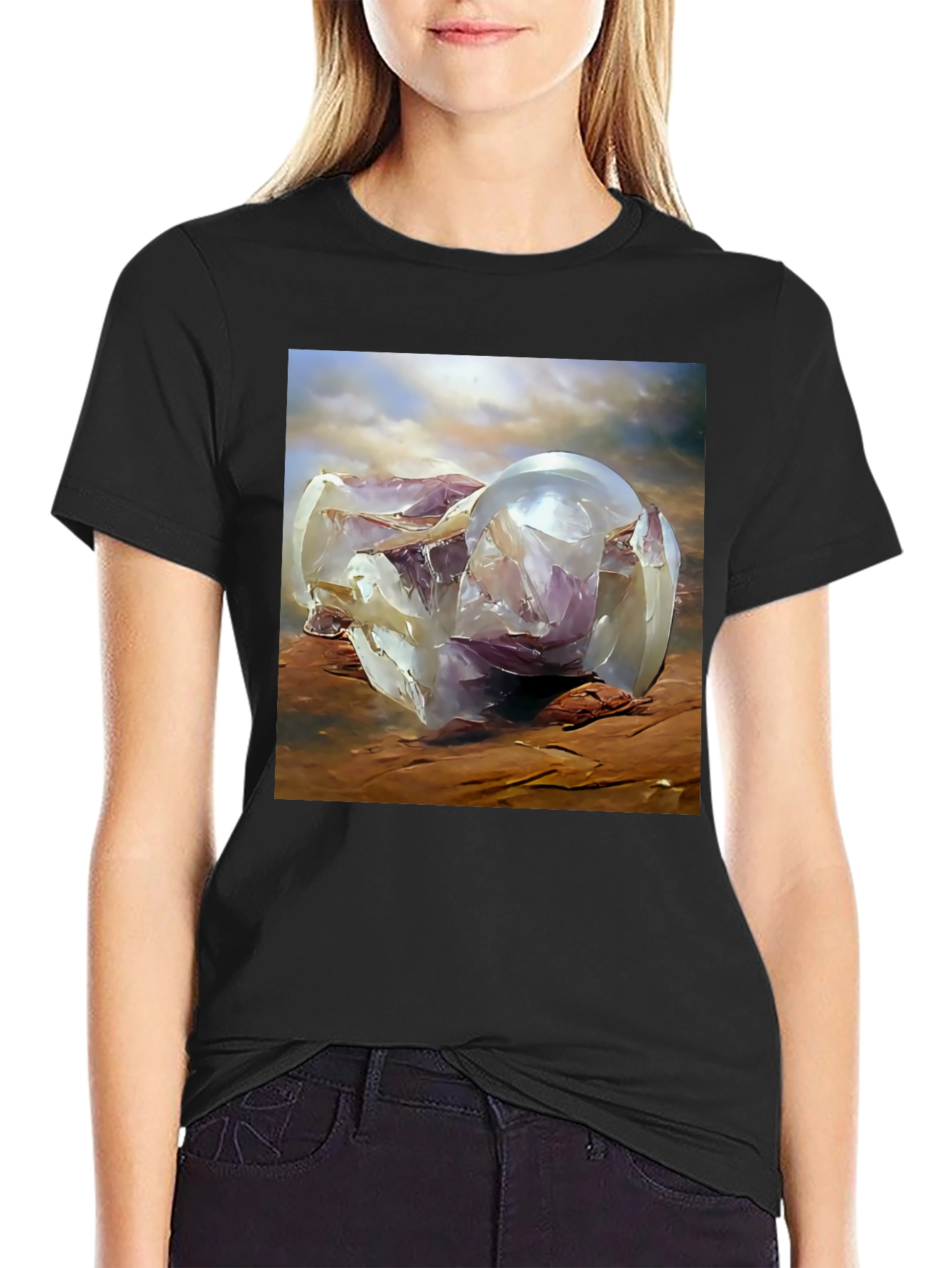 Abstract Sphere Graphic Tee - Modern Art T-Shirt