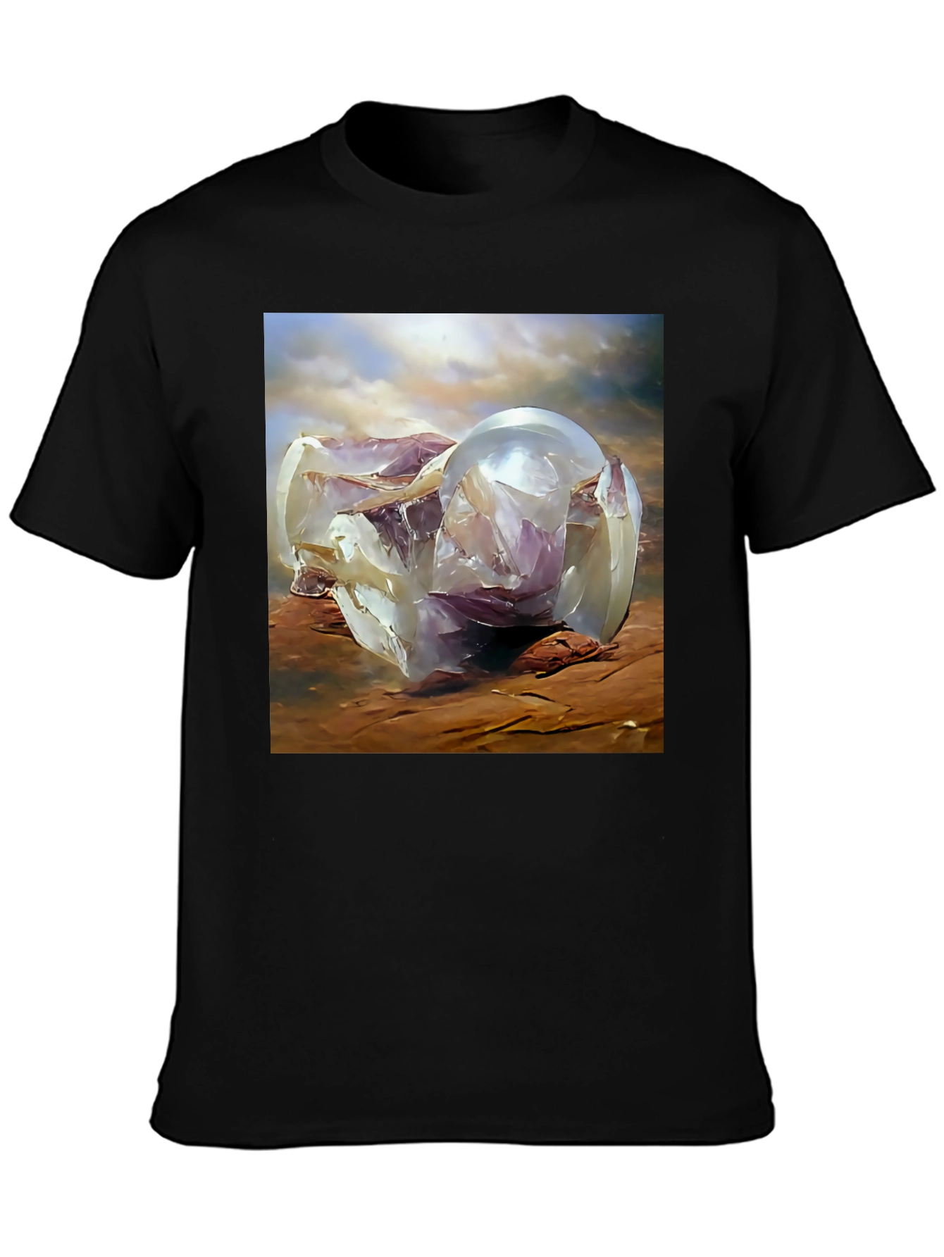 Abstract Sphere Graphic Tee - Modern Art T-Shirt