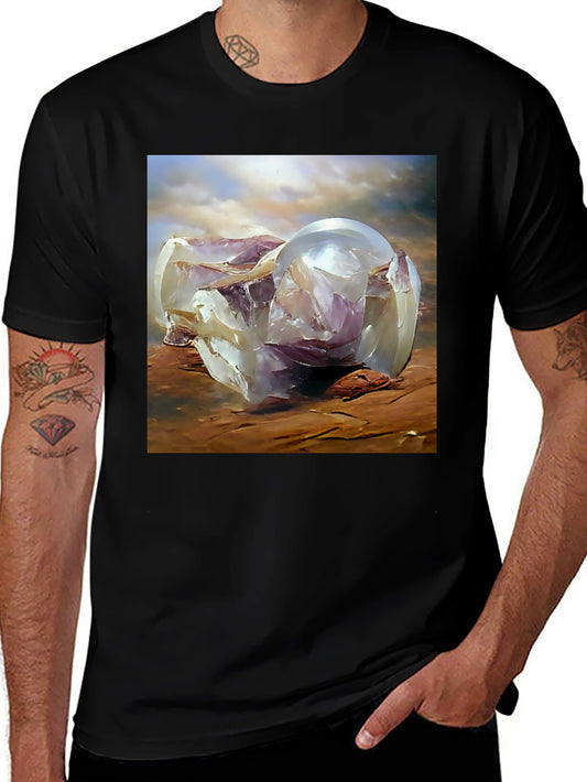 Abstract Sphere Graphic Tee - Modern Art T-Shirt