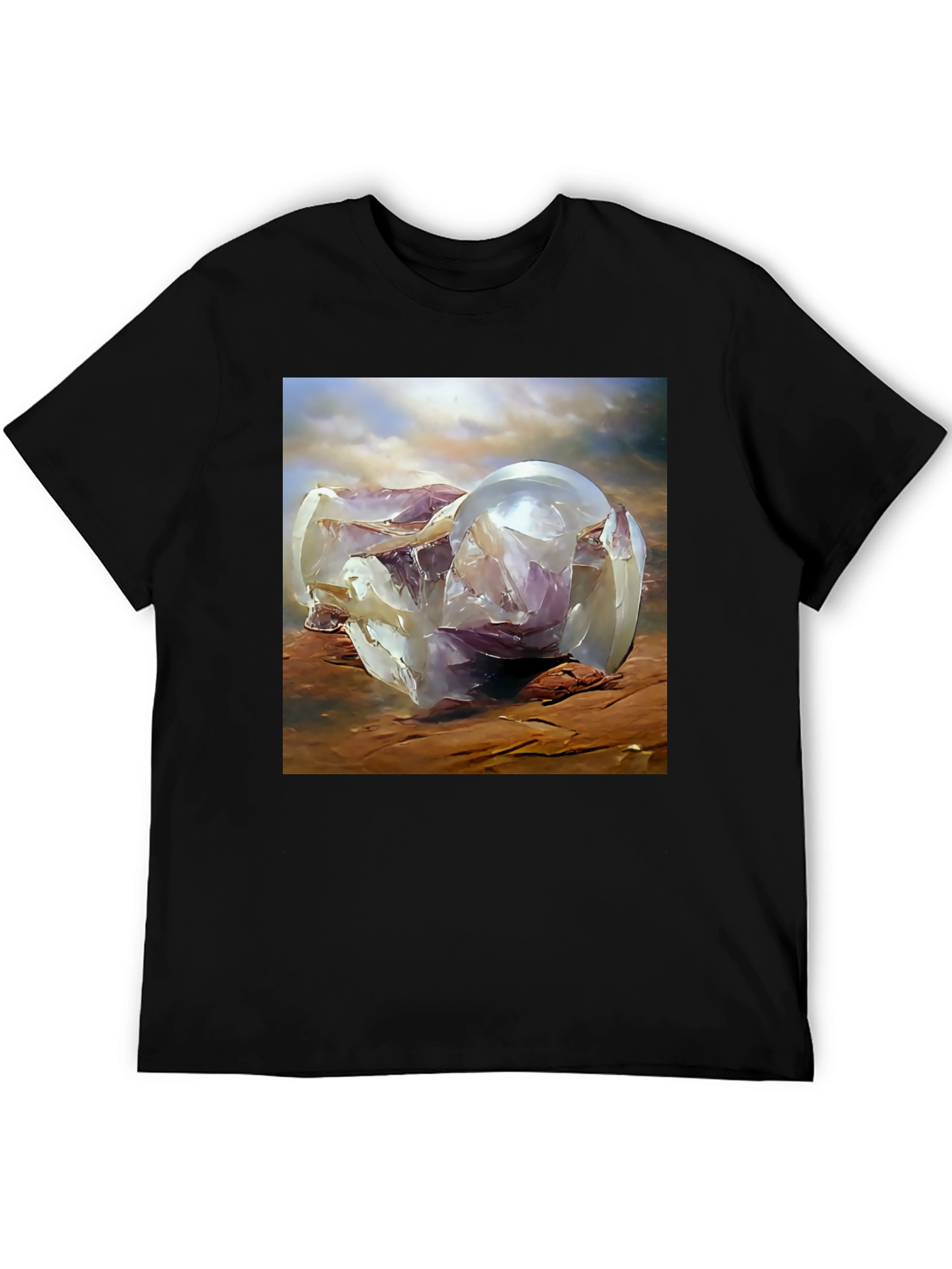 Abstract Sphere Graphic Tee - Modern Art T-Shirt