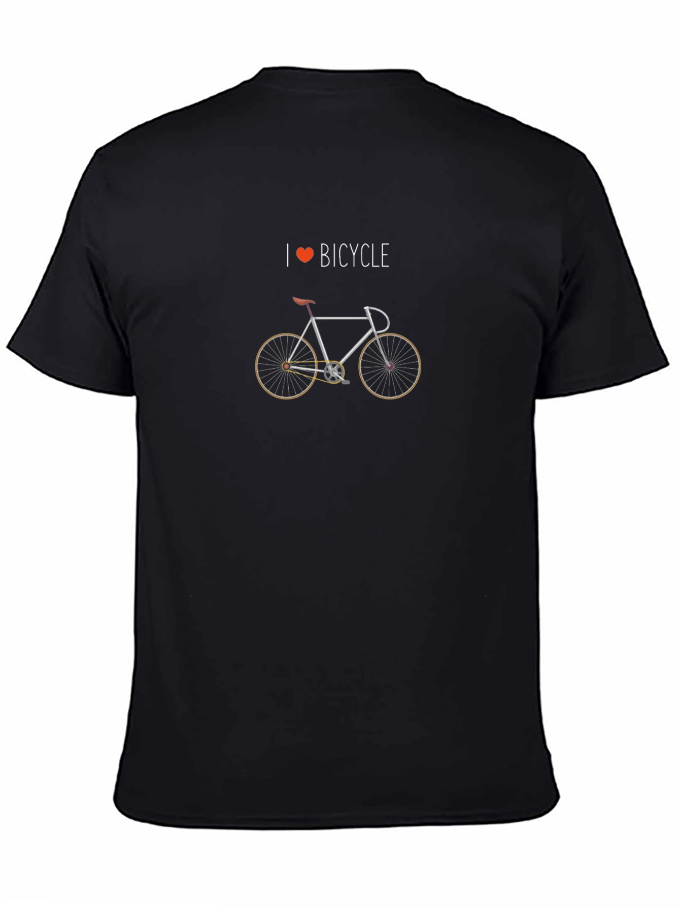 I Heart Bicycle Graphic Tee - Classic Style Shirt